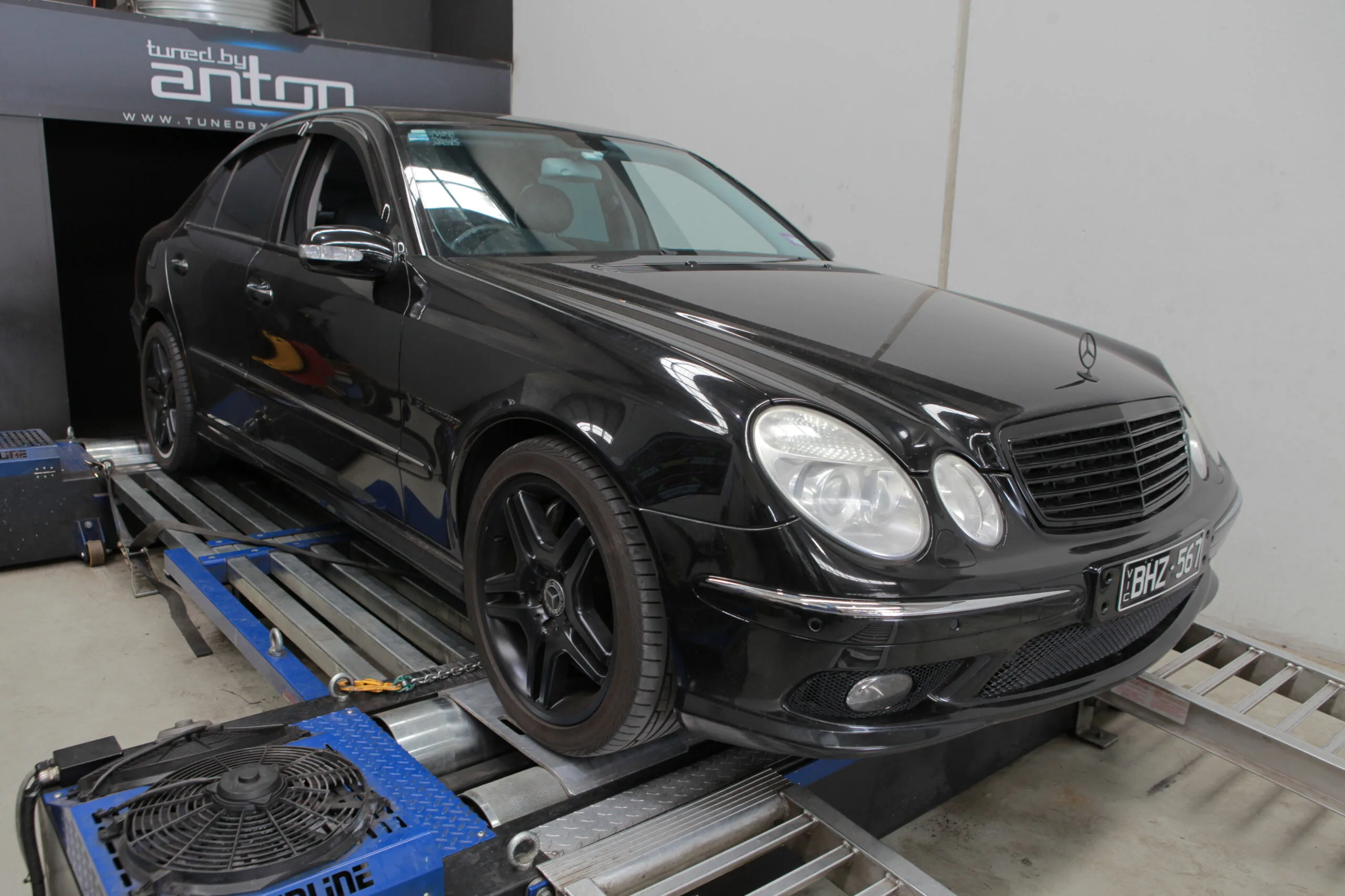 Mercedes E55 AMG — On the dyno