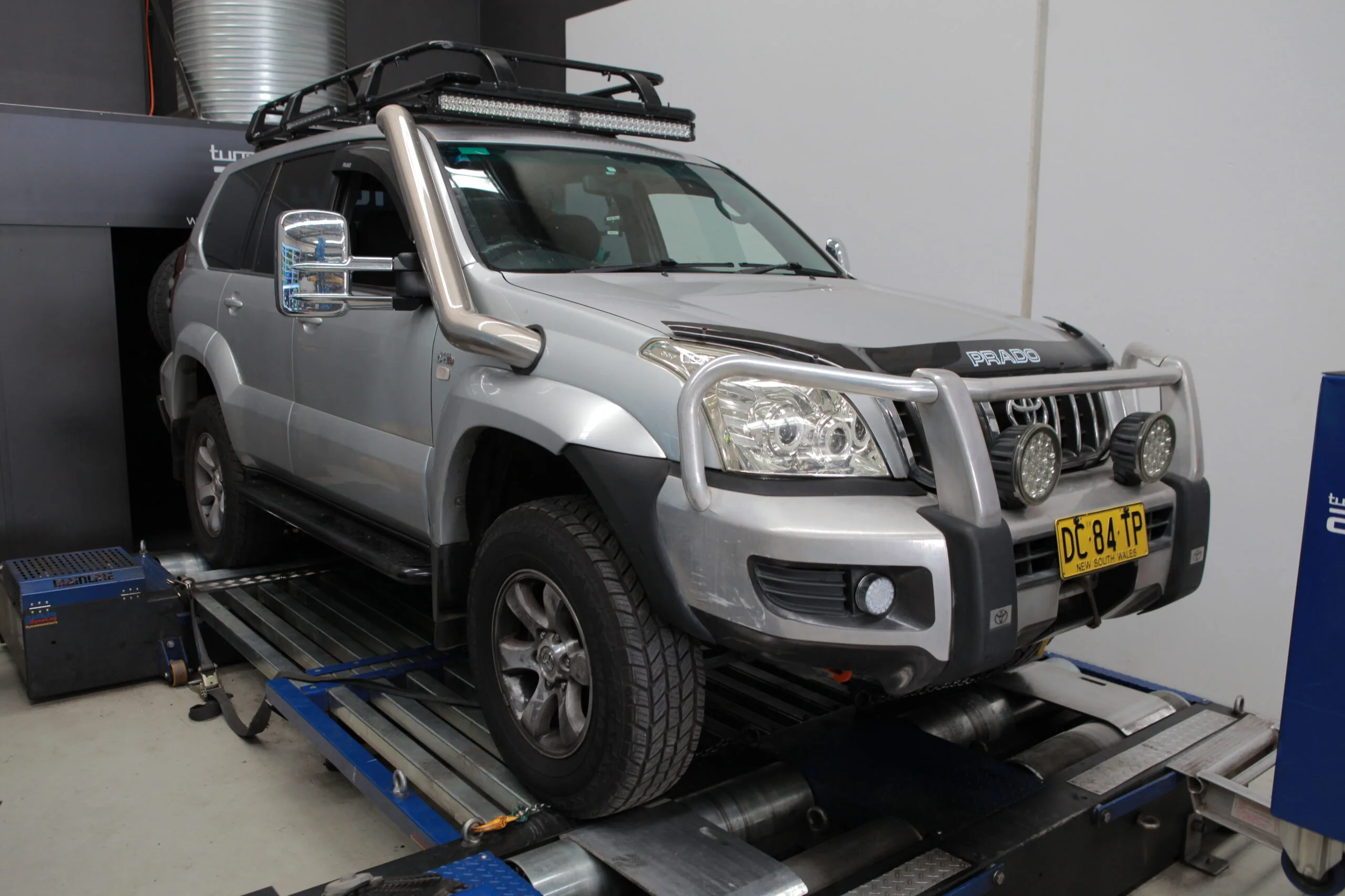 Toyota Prado — On the dyno