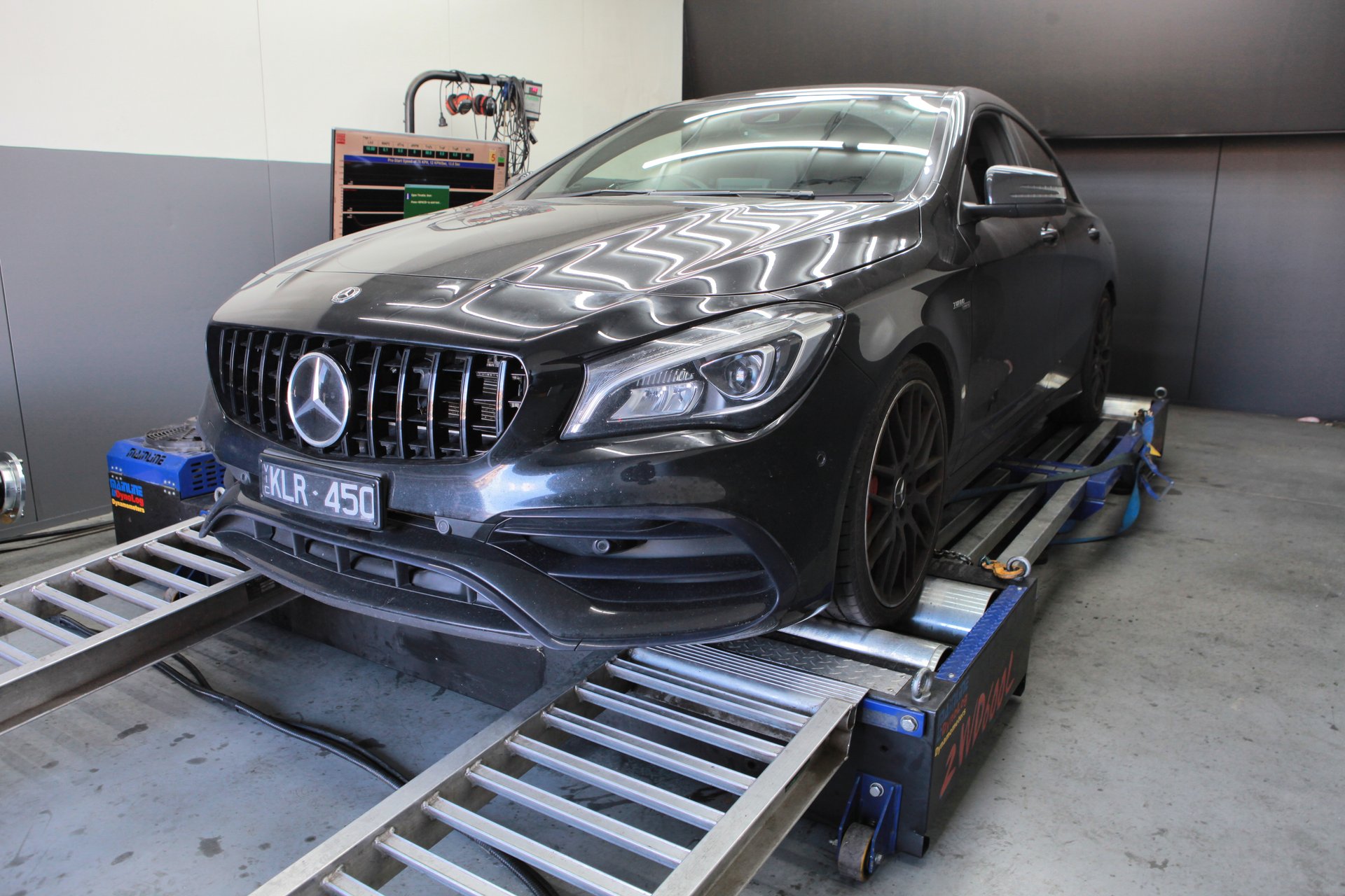 Mercedes CLA45 AMG Stage 1 — On the dyno