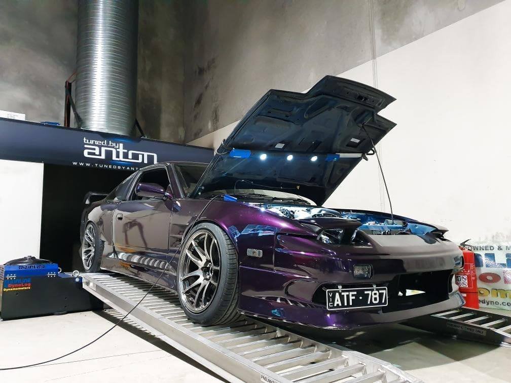 Nissan 180SX — On the dyno