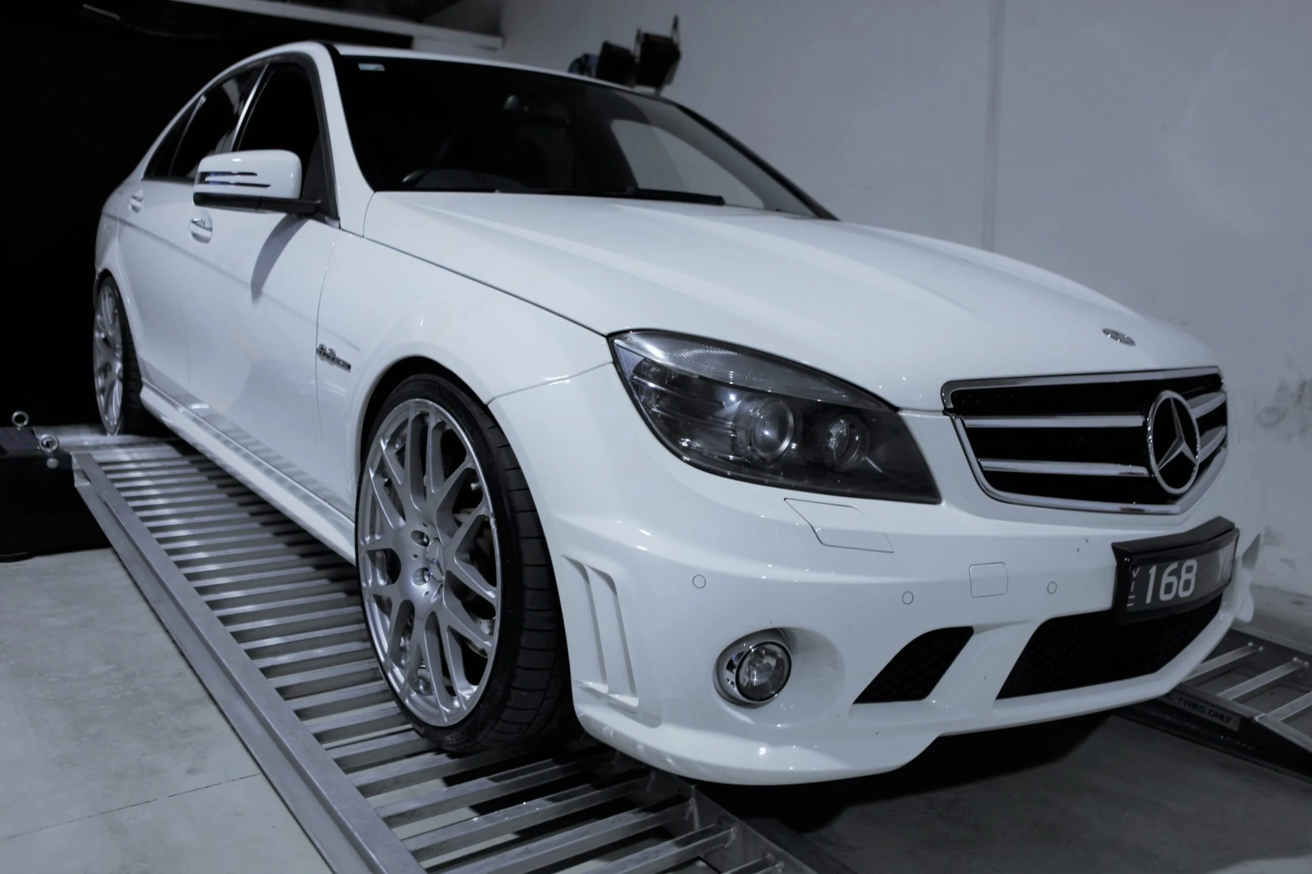 Mercedes C63 AMG — On the dyno