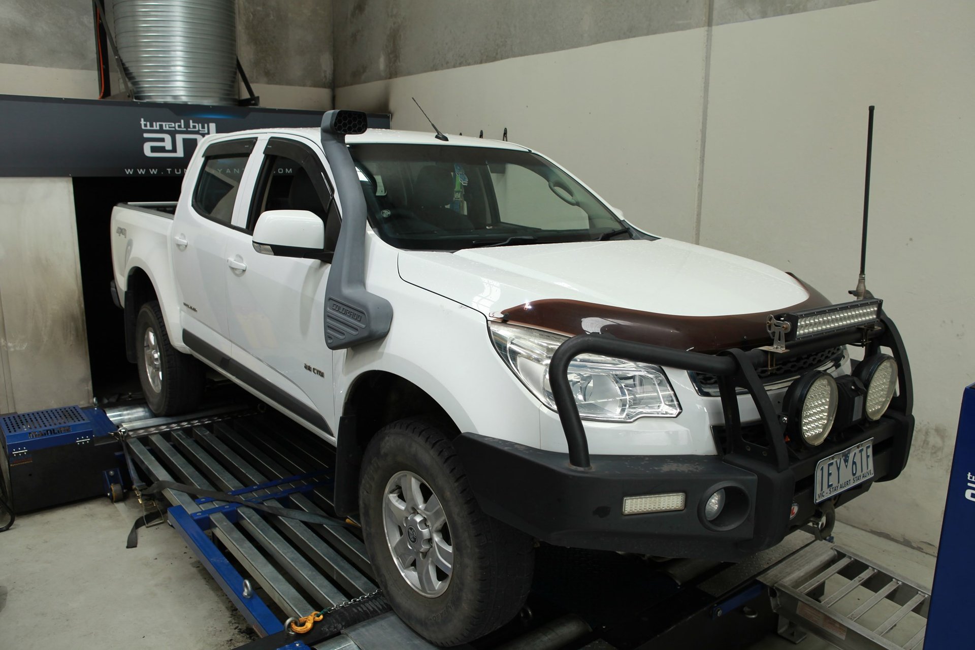 Holden Colorado RG — On the dyno