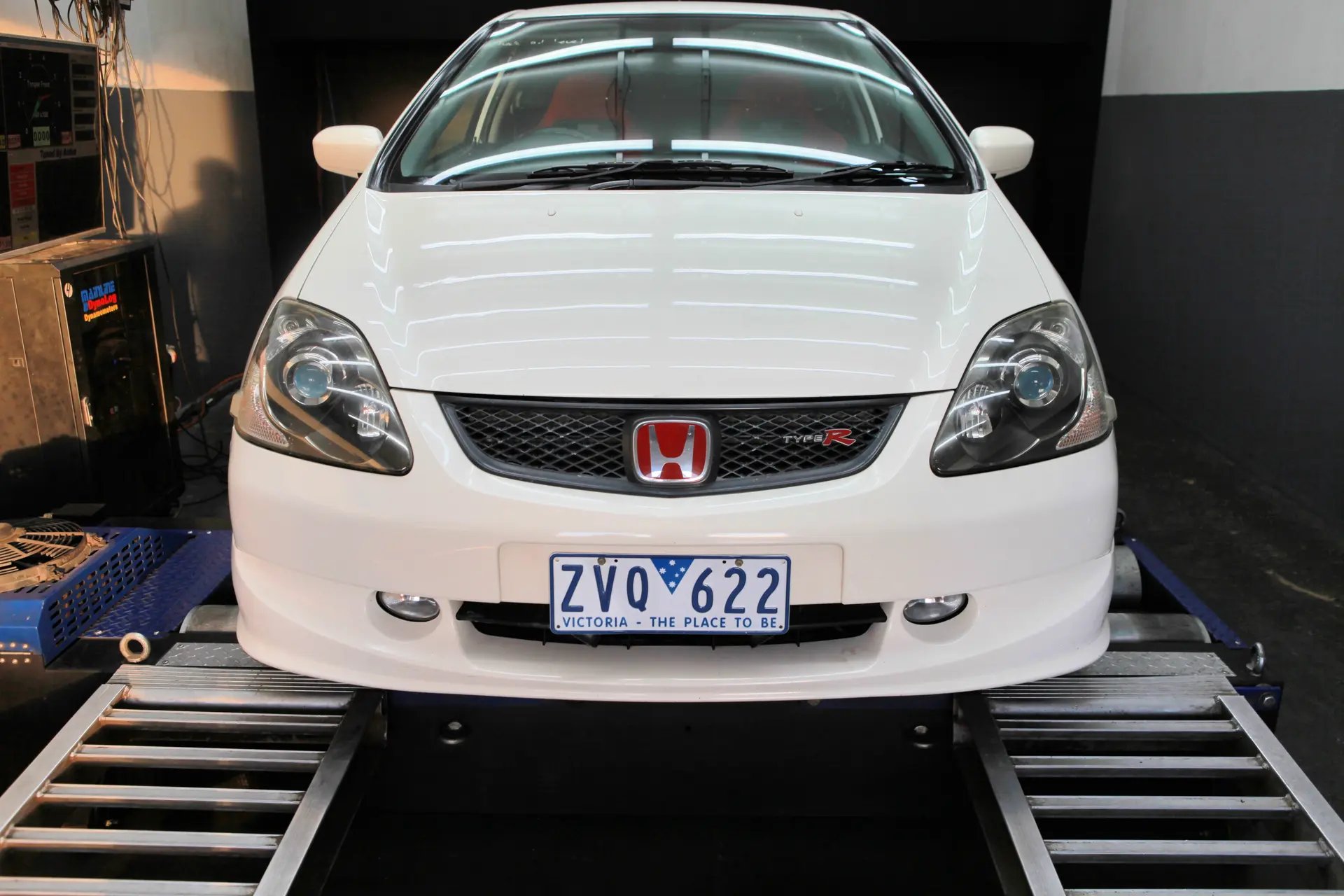 Honda Civic EP3 K24 swapped — On the dyno