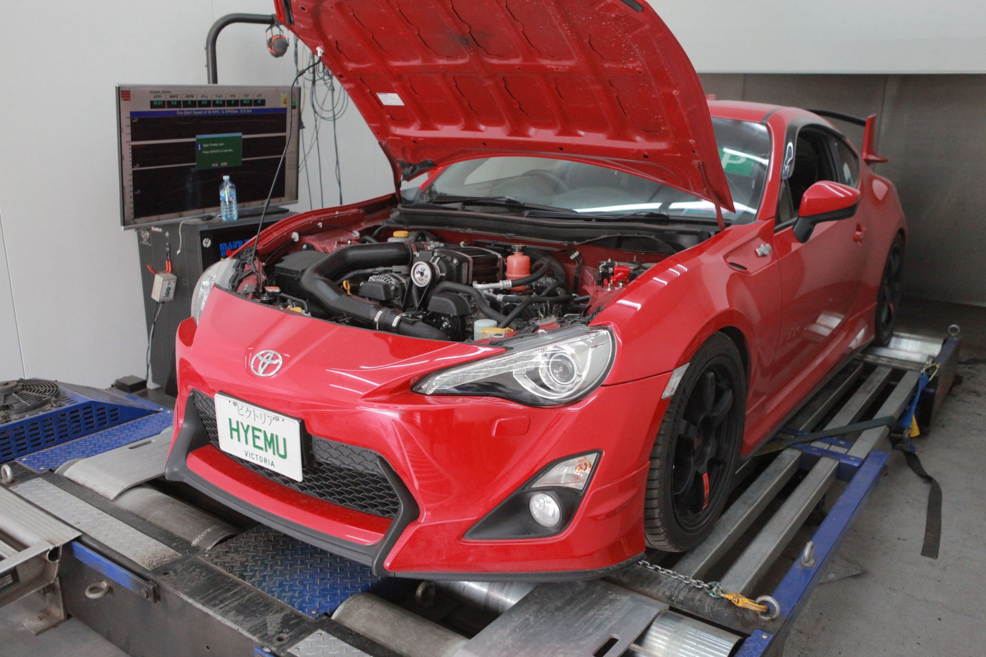 Toyota FT86 Stage 3 Supercharger Kit — On the dyno