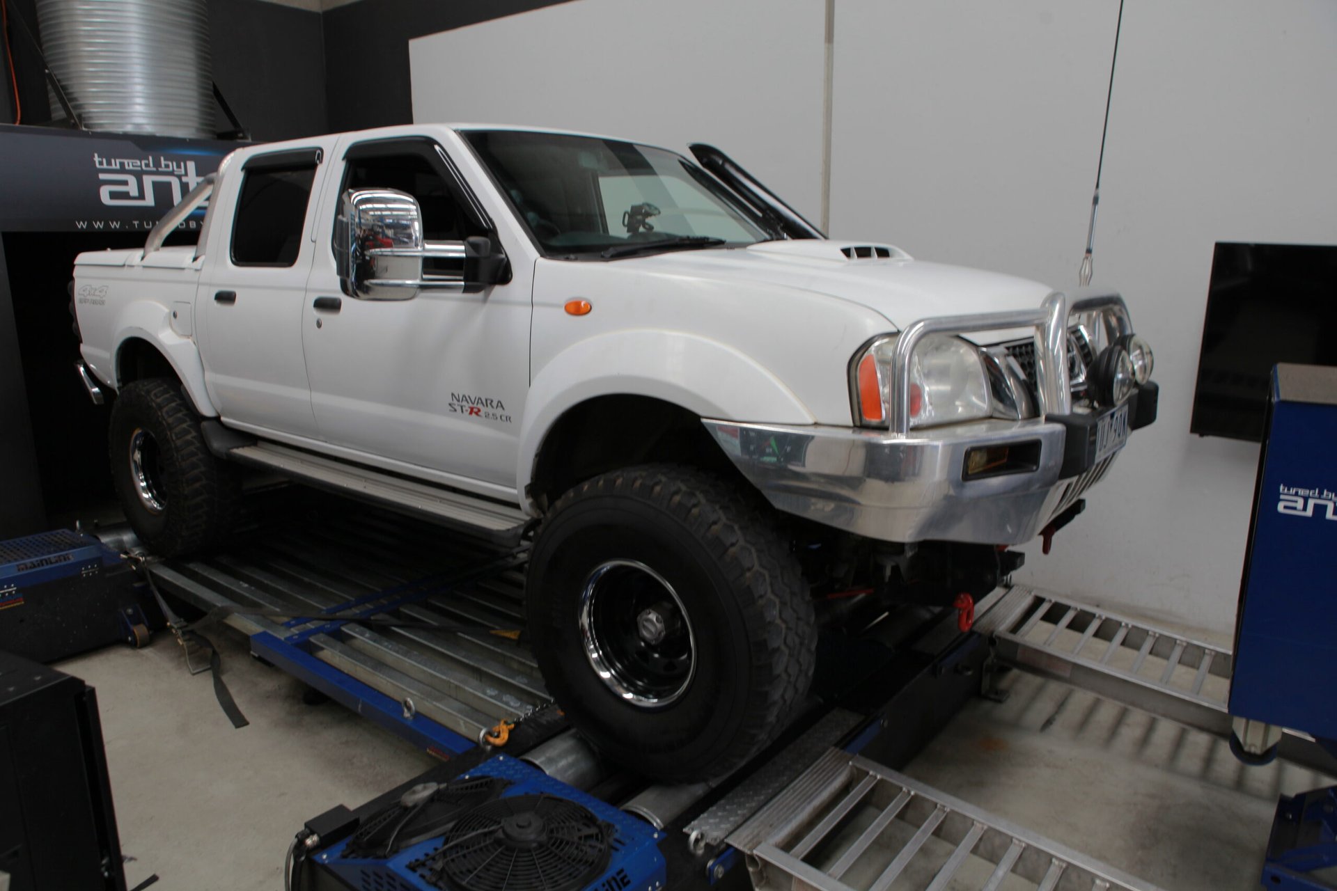 Nissan Navara D22 Stage3 — On the dyno