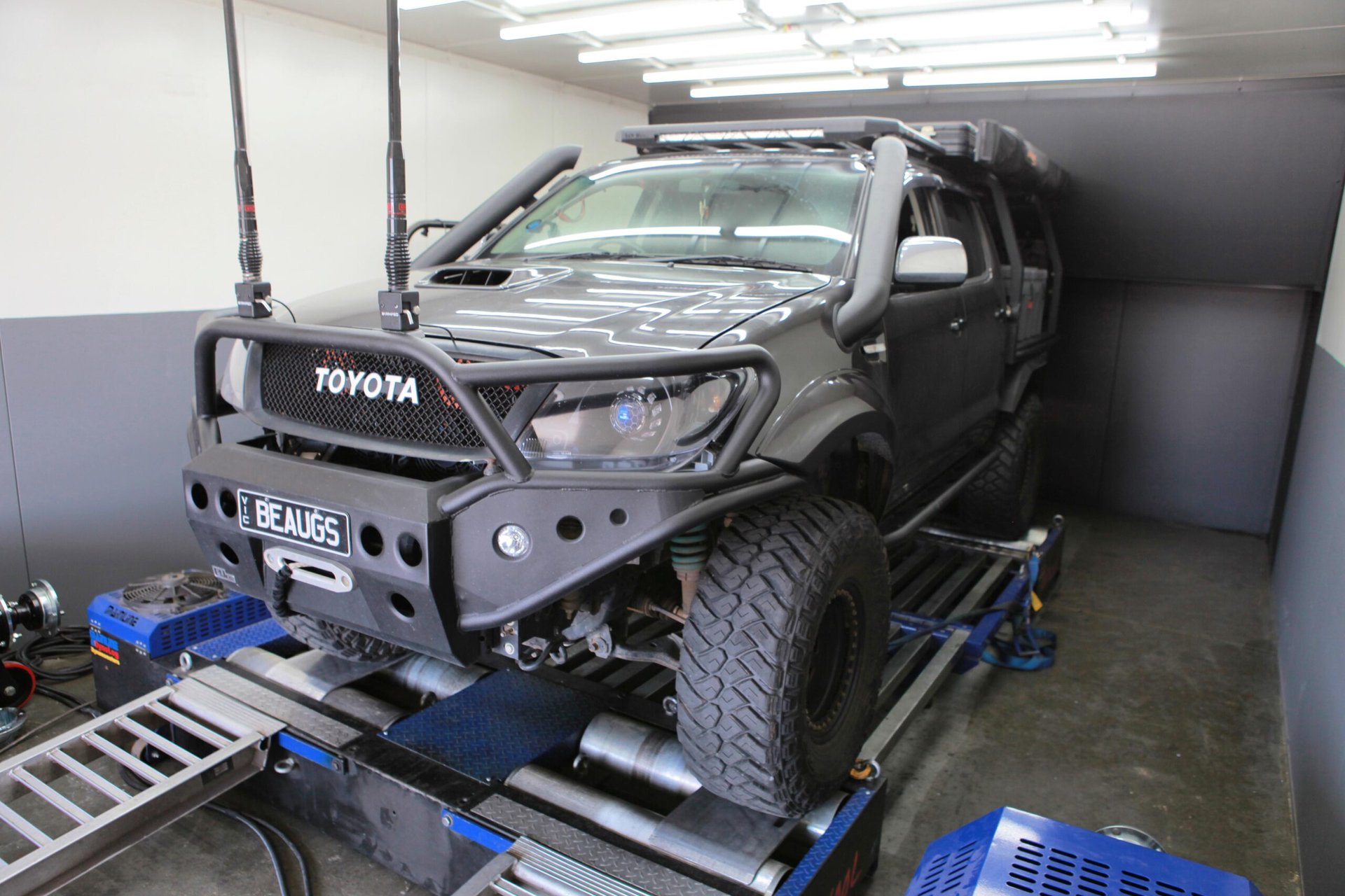 Toyota Hilux 3UZFE swap — On the dyno