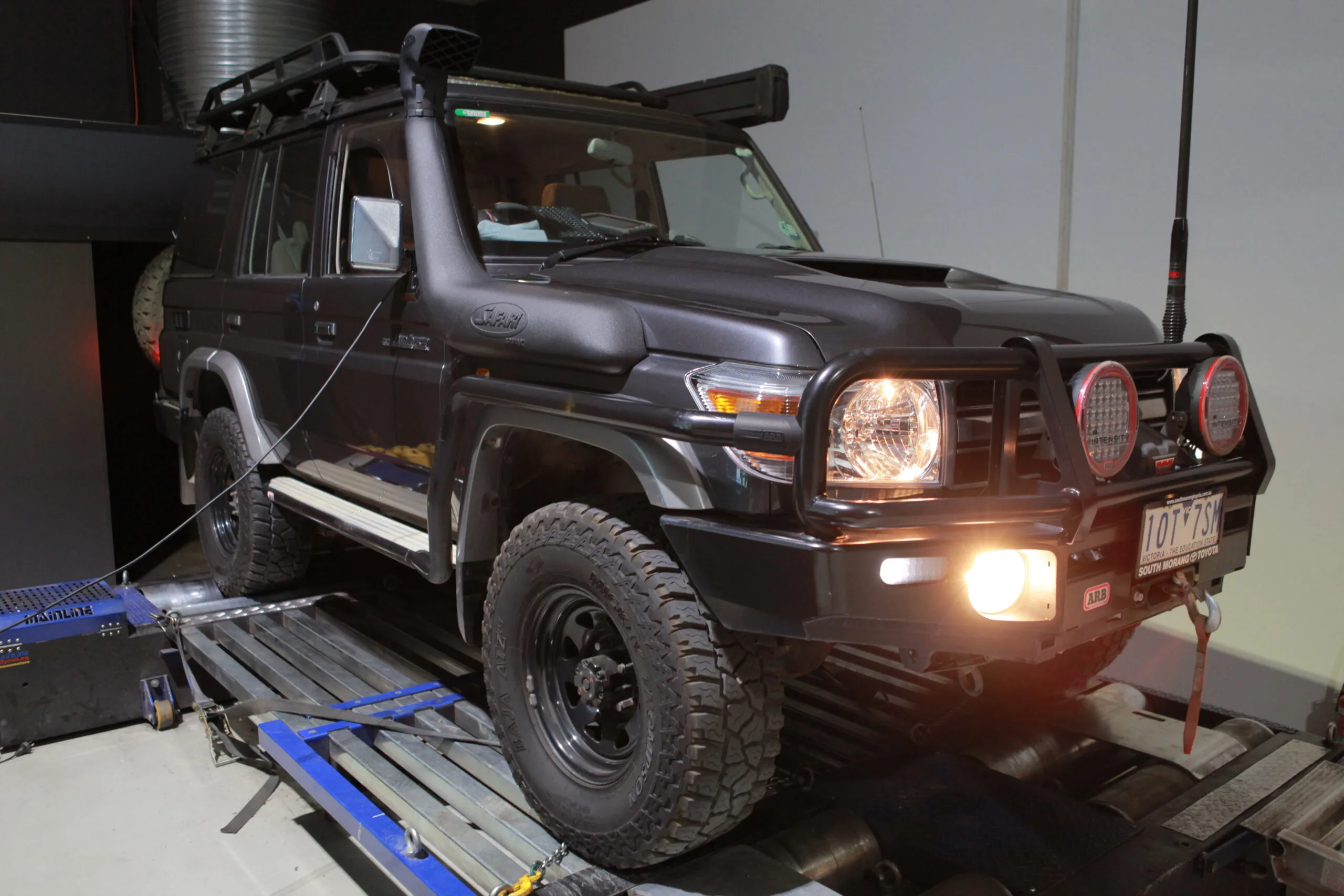 Toyota Landcruiser 76 — On the dyno