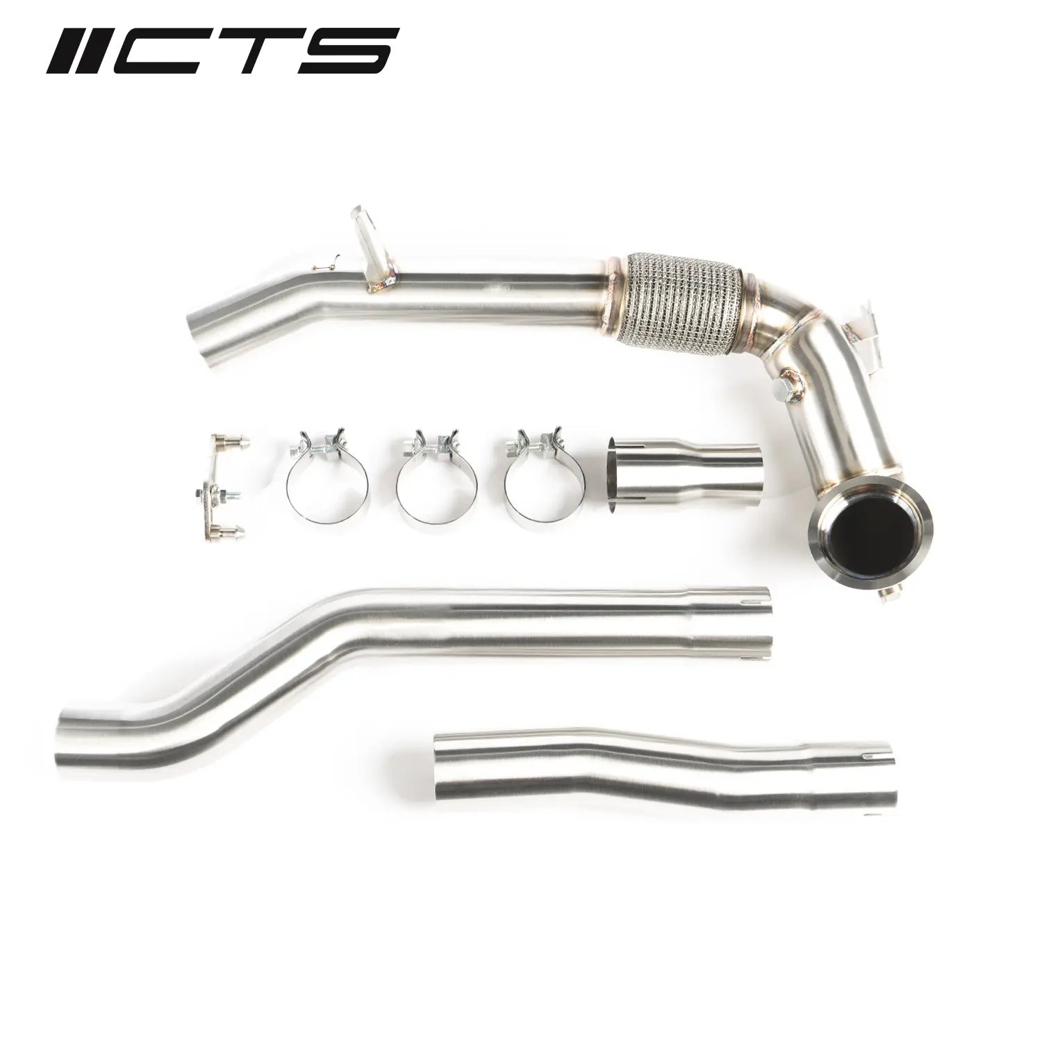 CTS Turbo EVO4 AWD Race Exhaust Downpipe MK8 VW Golf R/8Y Audi S3