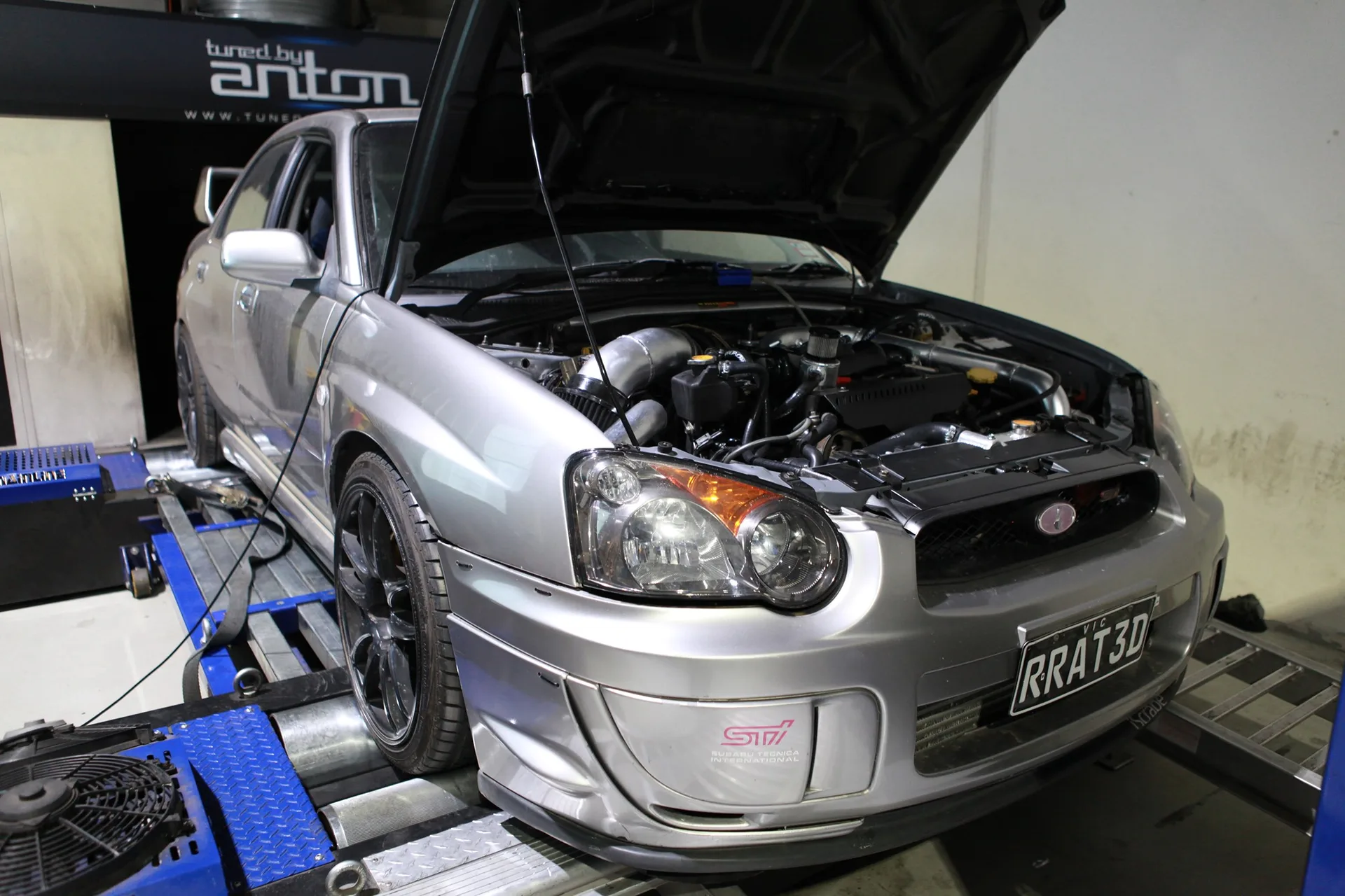 Subaru STI 04 — On the dyno