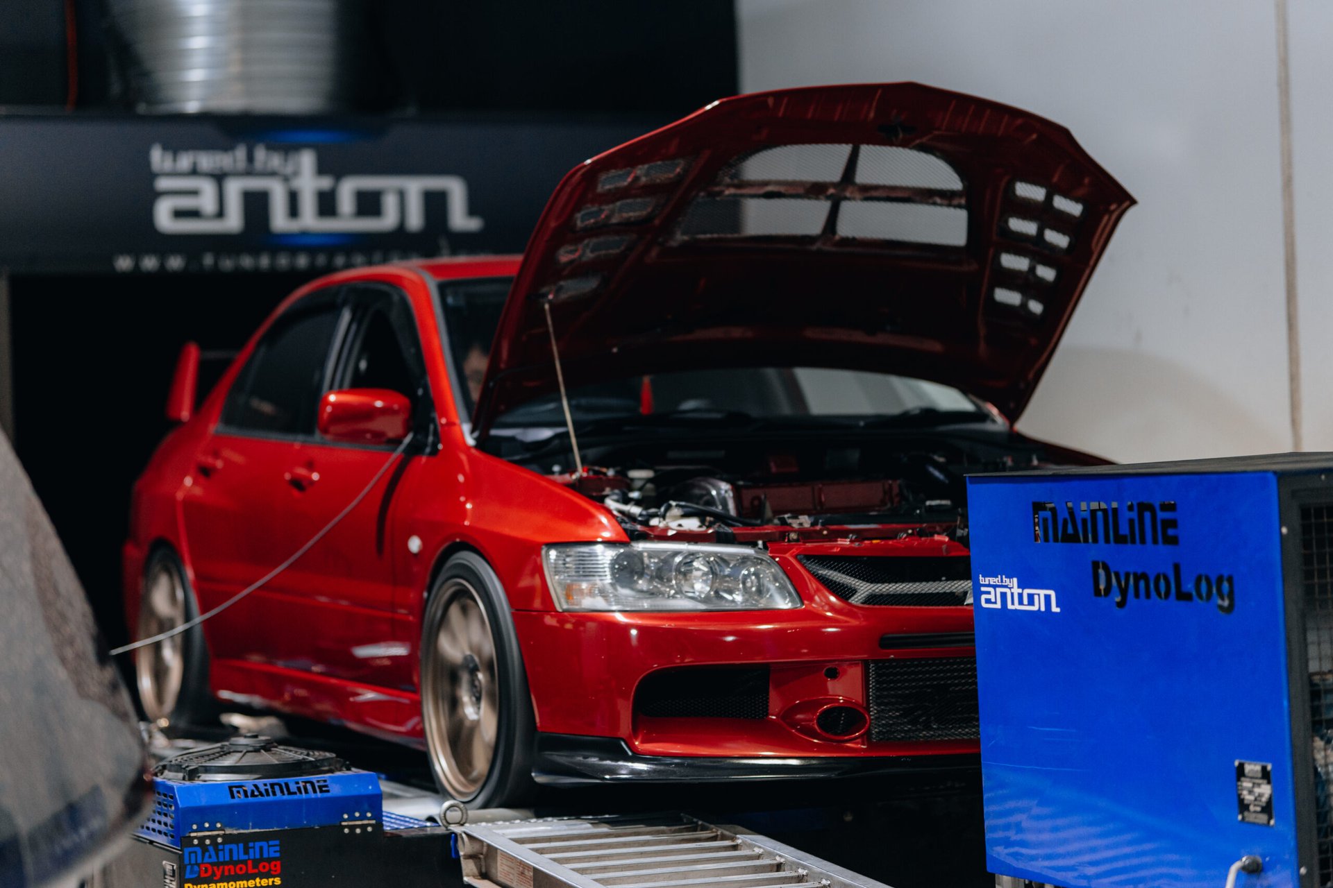 Mitsubishi Evo7 Stage 2 — On the dyno