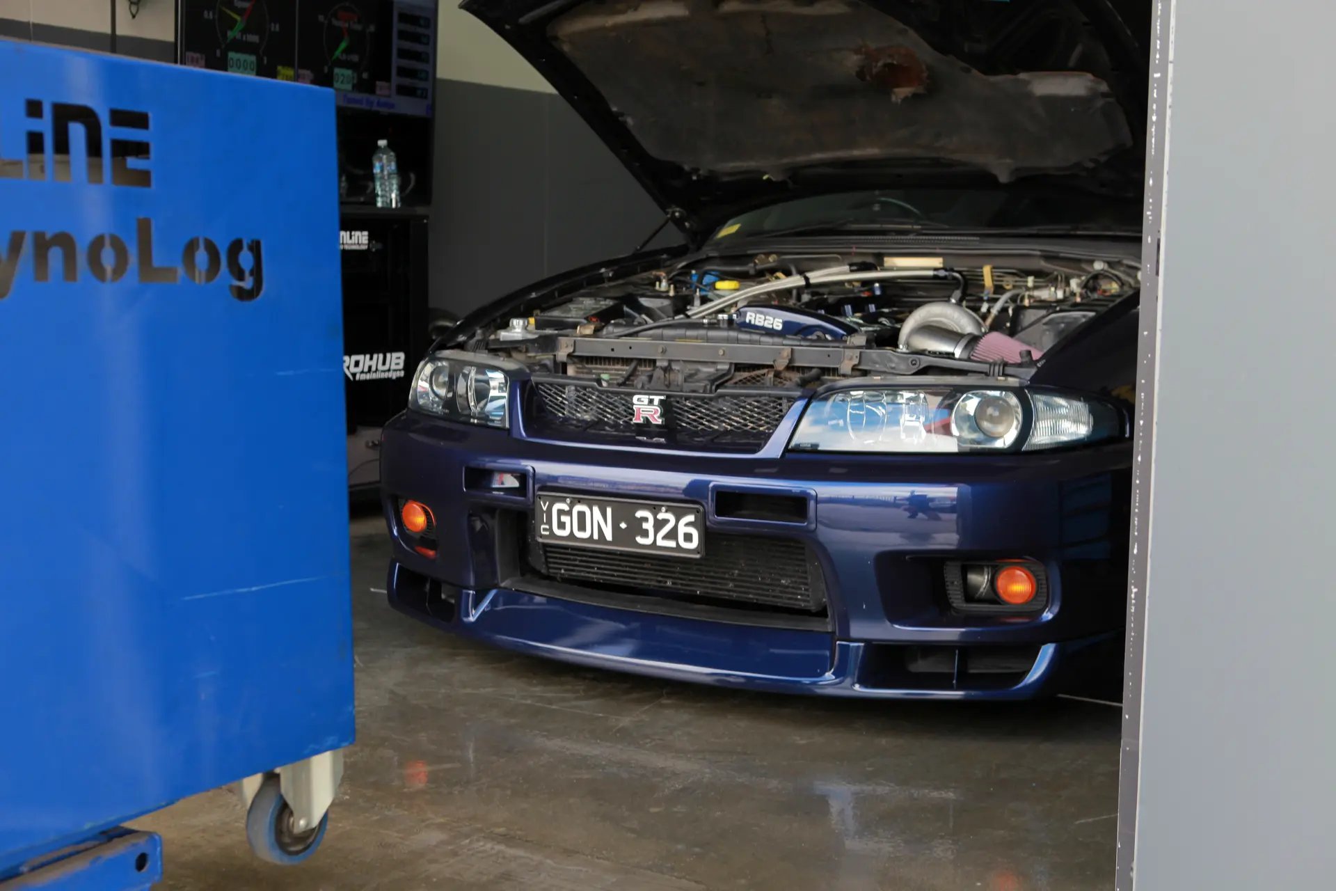 Nissan Skyline R33 GTR Motec — On the dyno