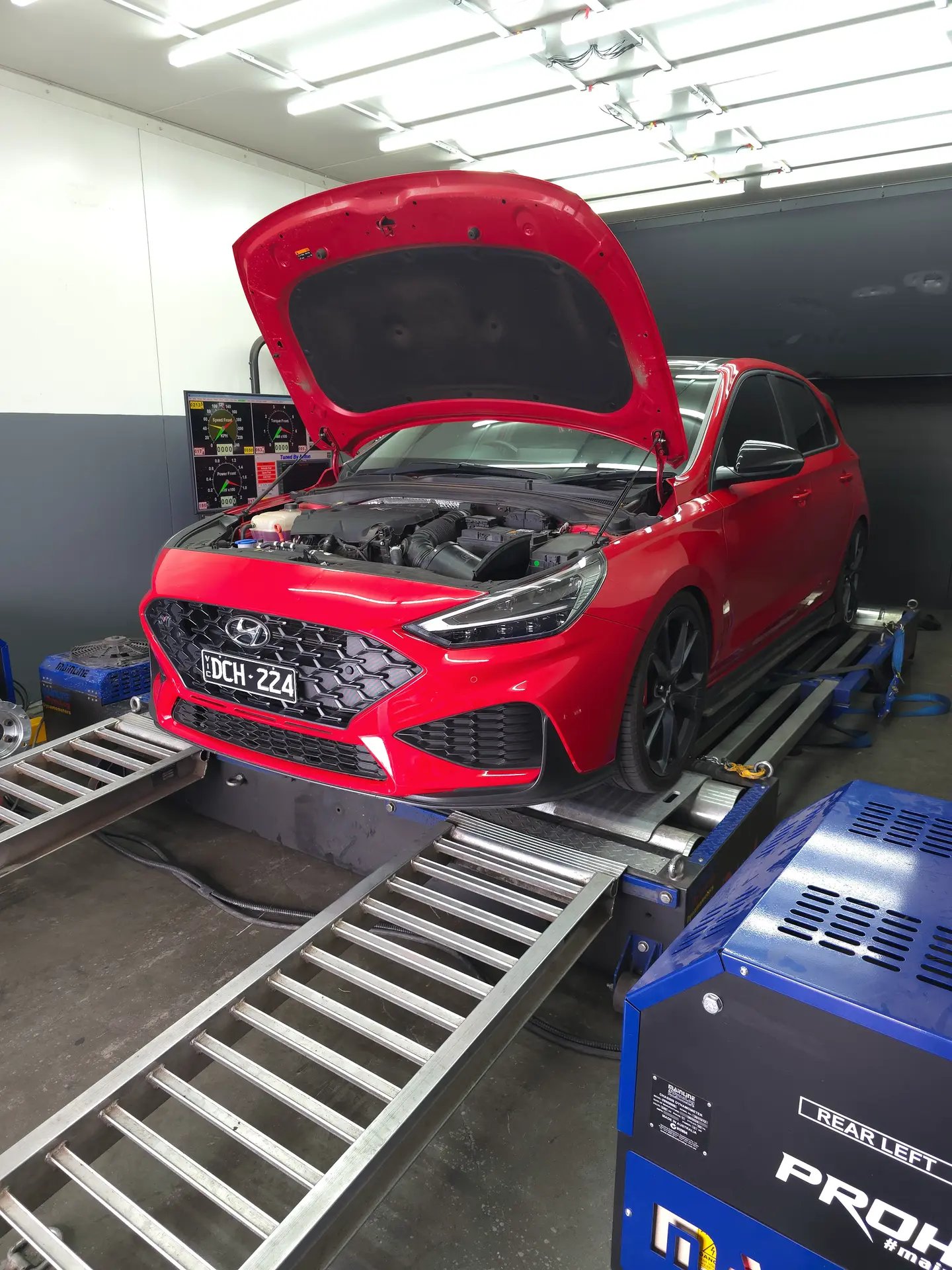 Hyundai i30N - Stage 2 Tune — On the dyno