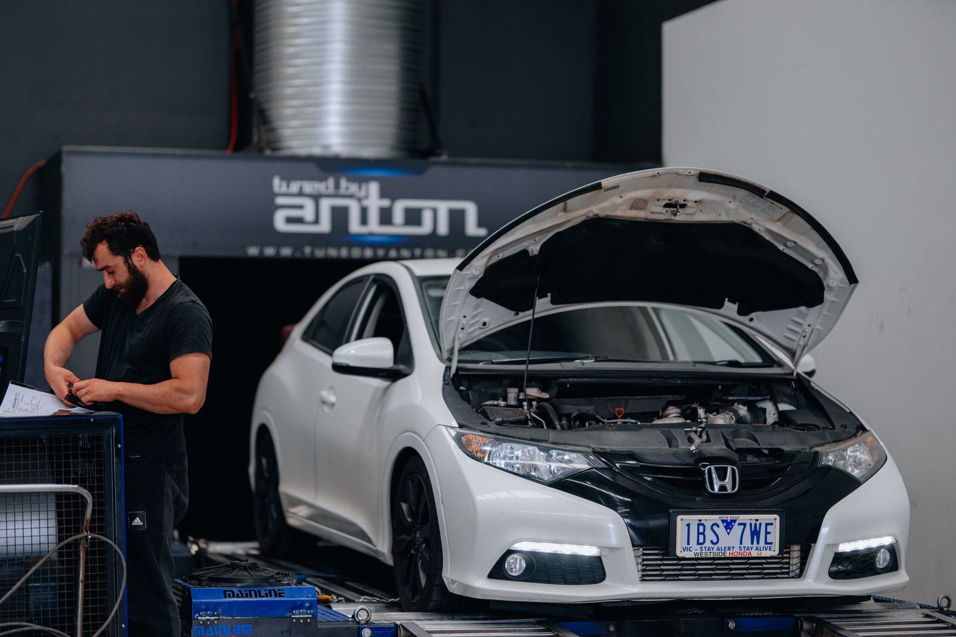 Honda Civic DTec Stage 3 Tune — On the dyno