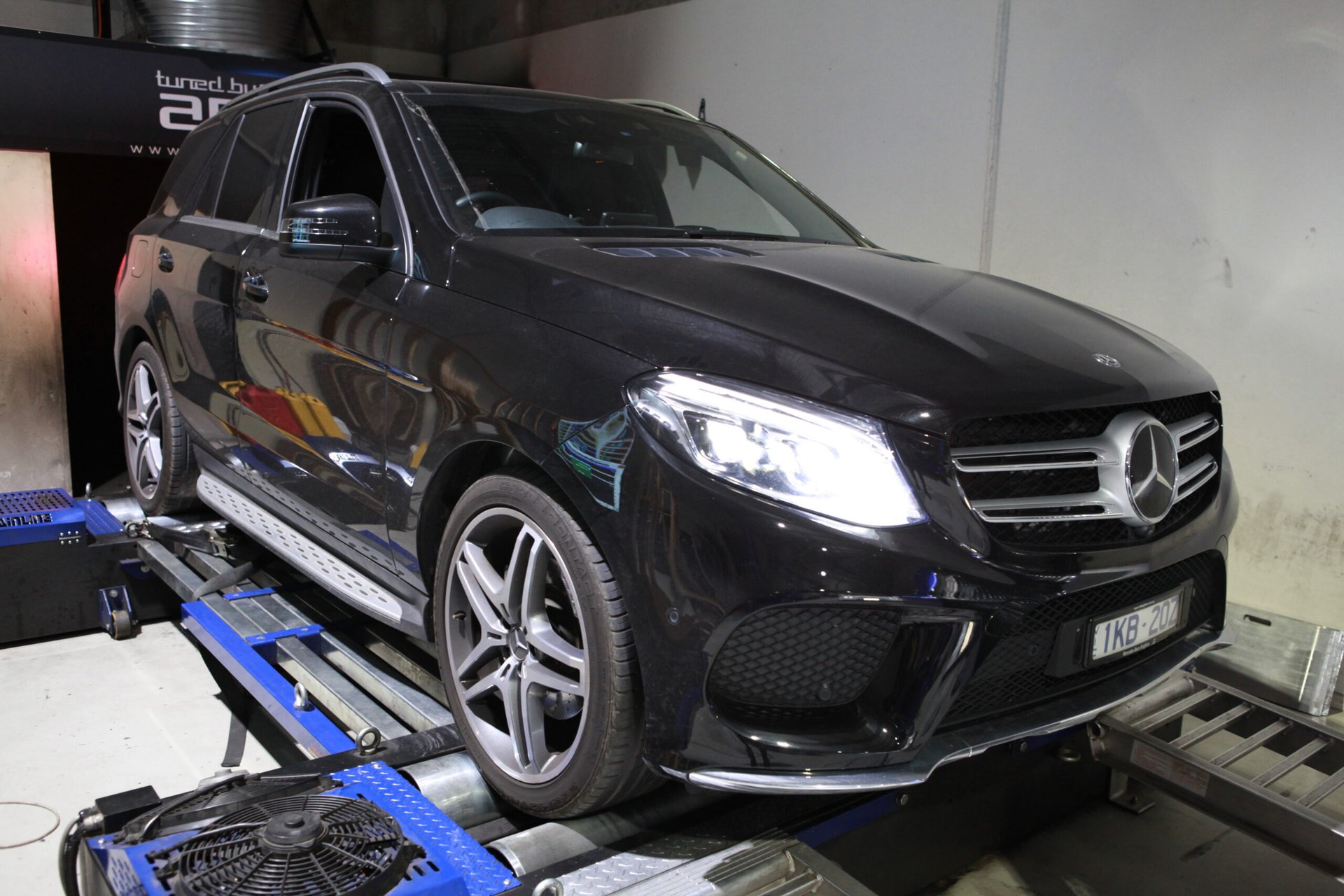 Mercedes GLE350D — On the dyno