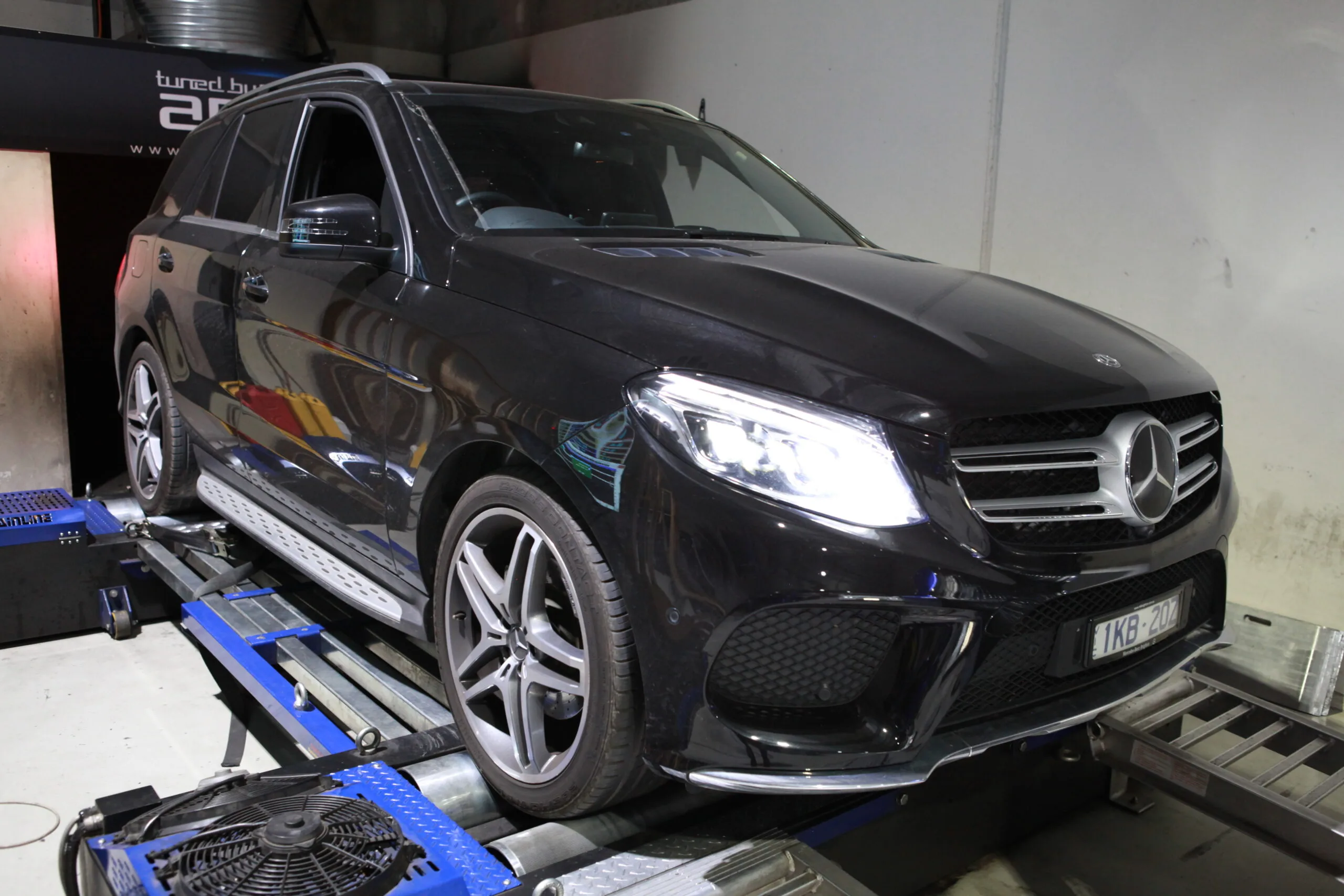 Mercedes GLE350D — On the dyno