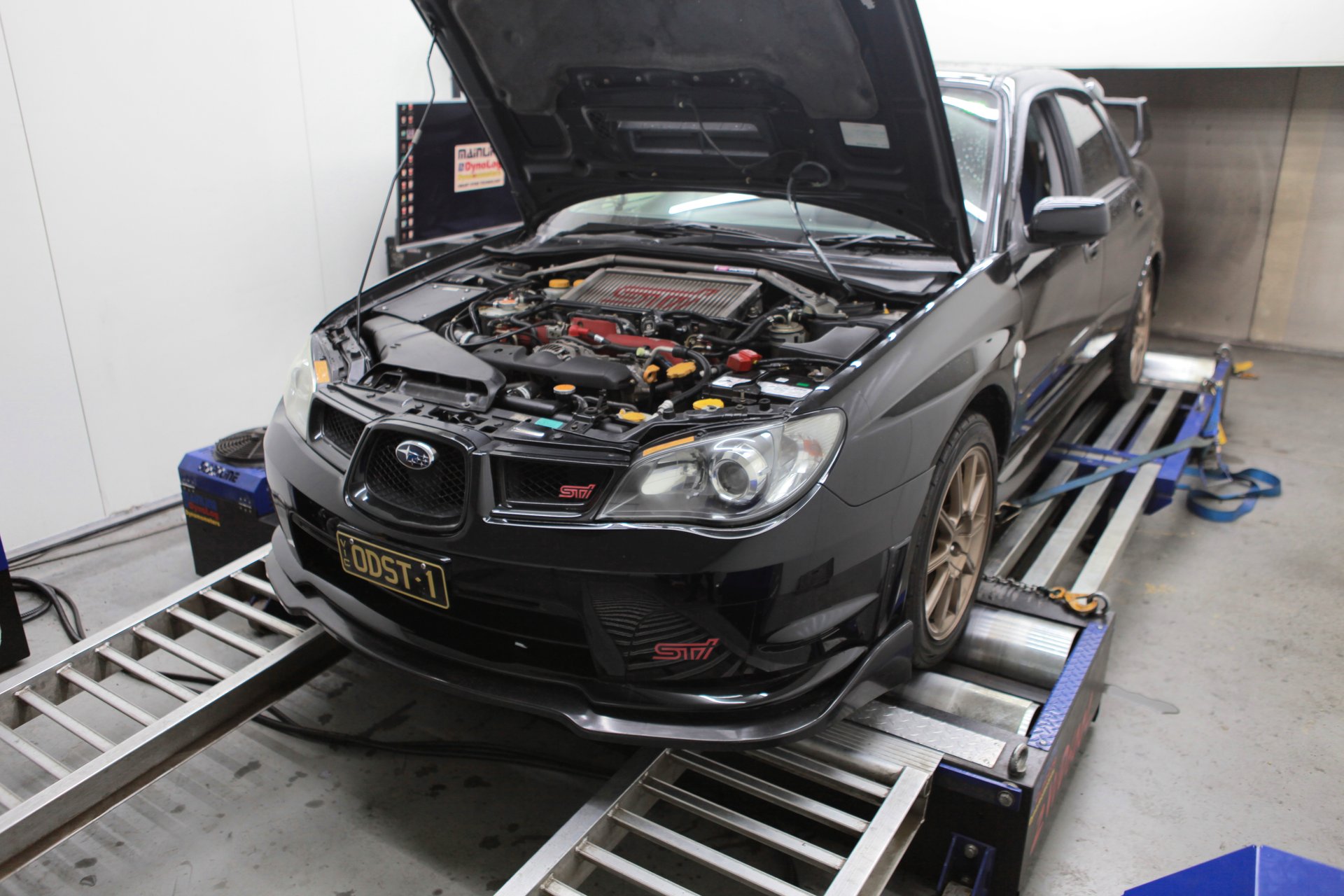 Subaru Hawkeye STi — On the dyno