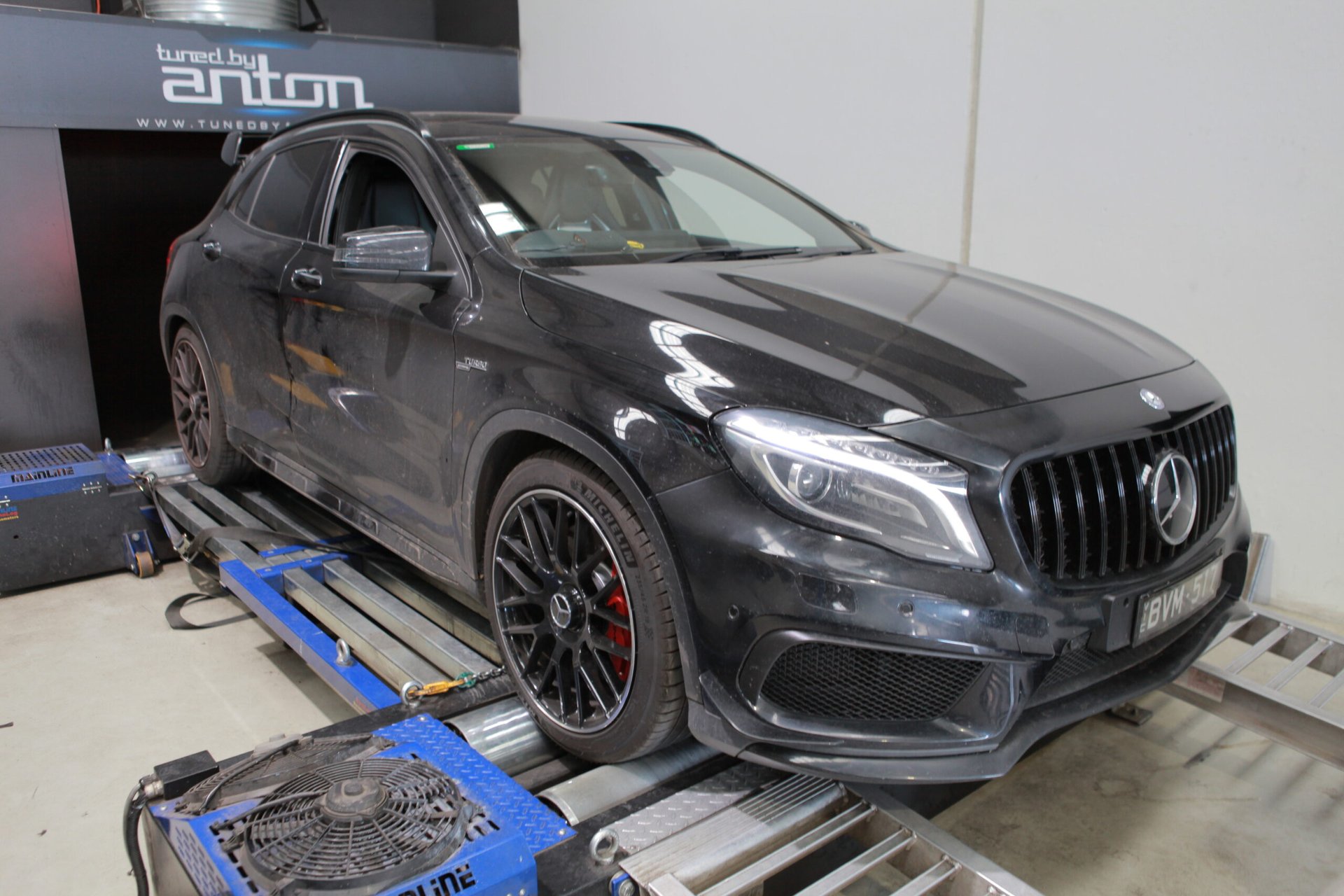 Mercedes GLA45 Stage 3 — On the dyno