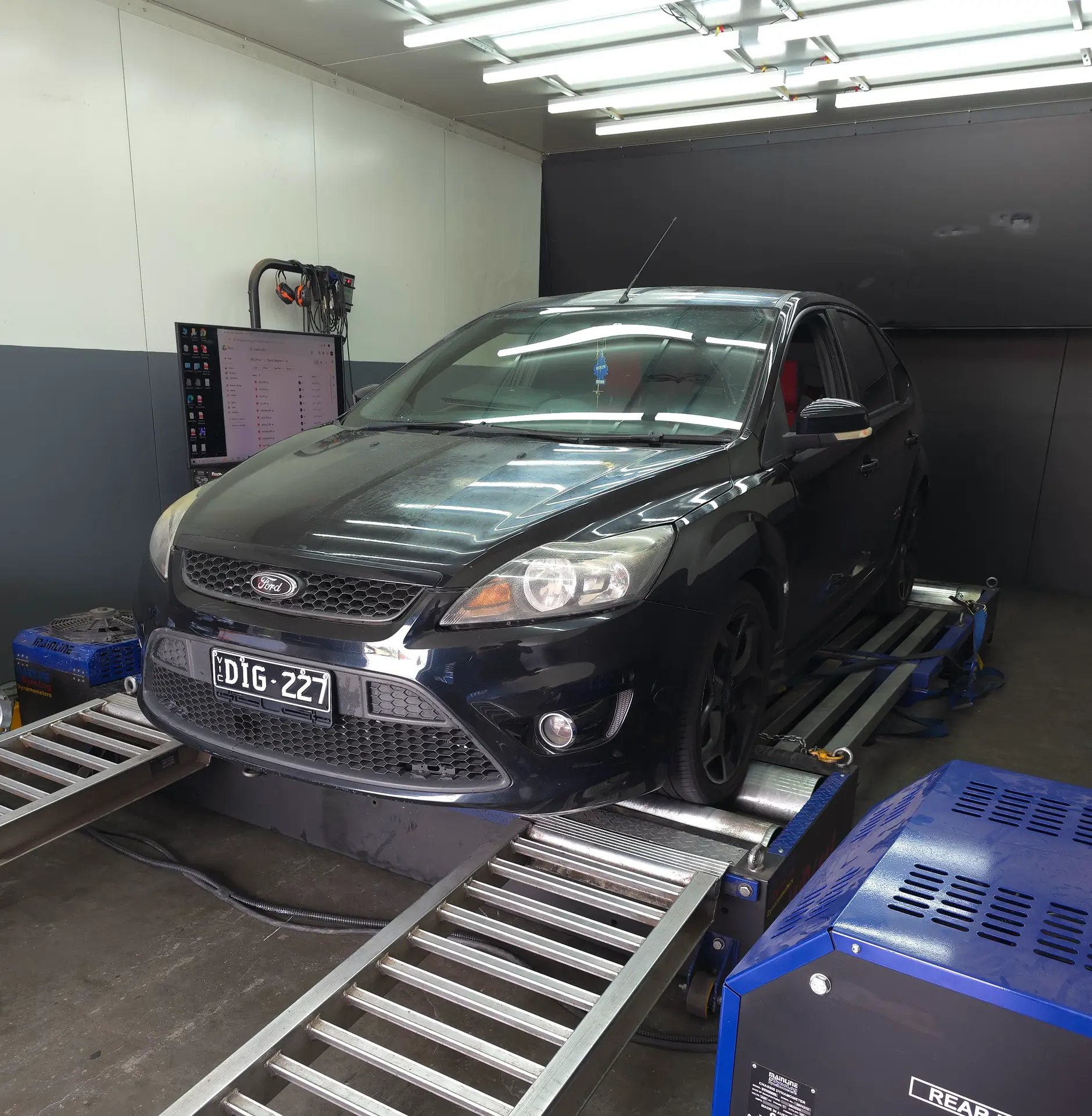 Ford Focus XR5 Stage 1 Tune — On the dyno