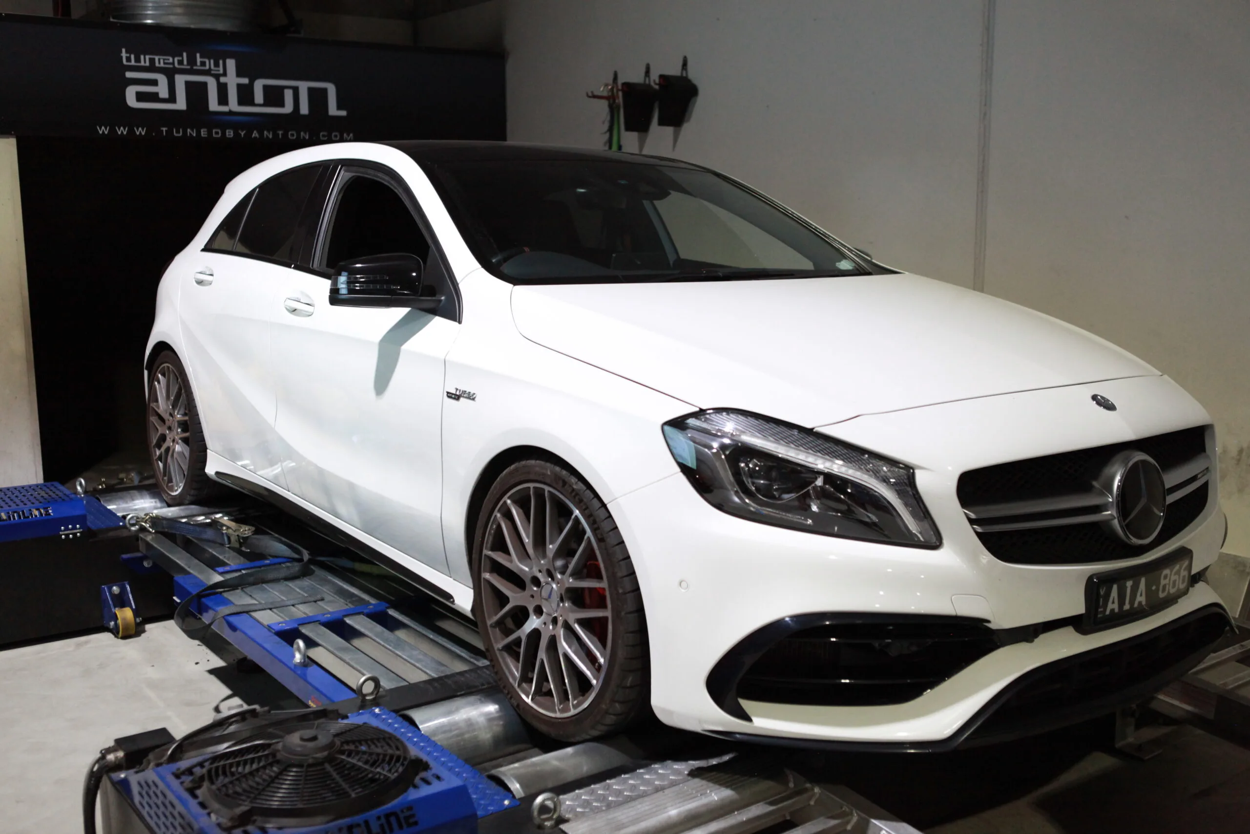 Mercedes A45 AMG — On the dyno