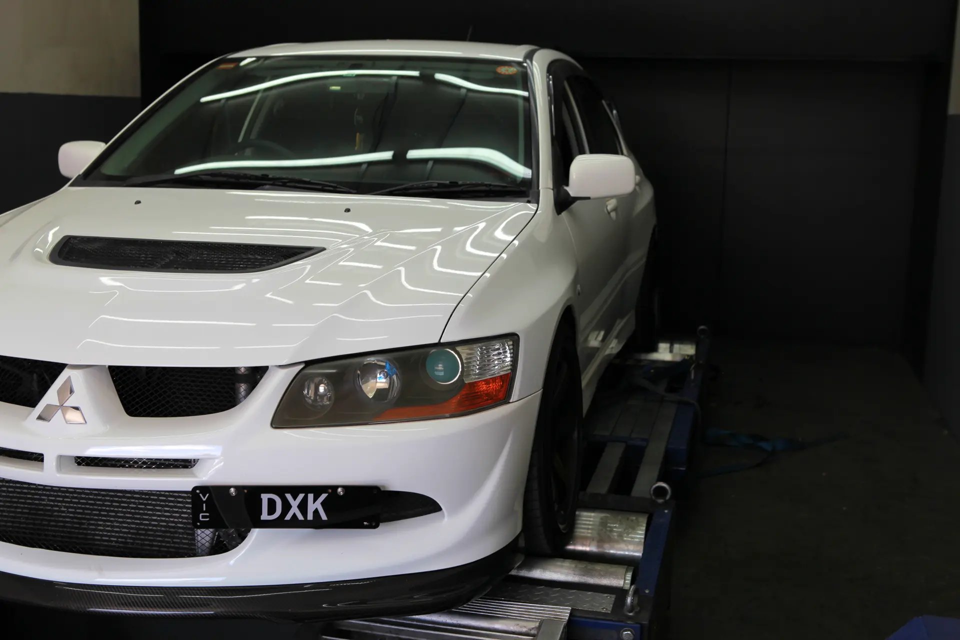 Mitsubishi Evo 8MR Stage 1 Tune — On the dyno