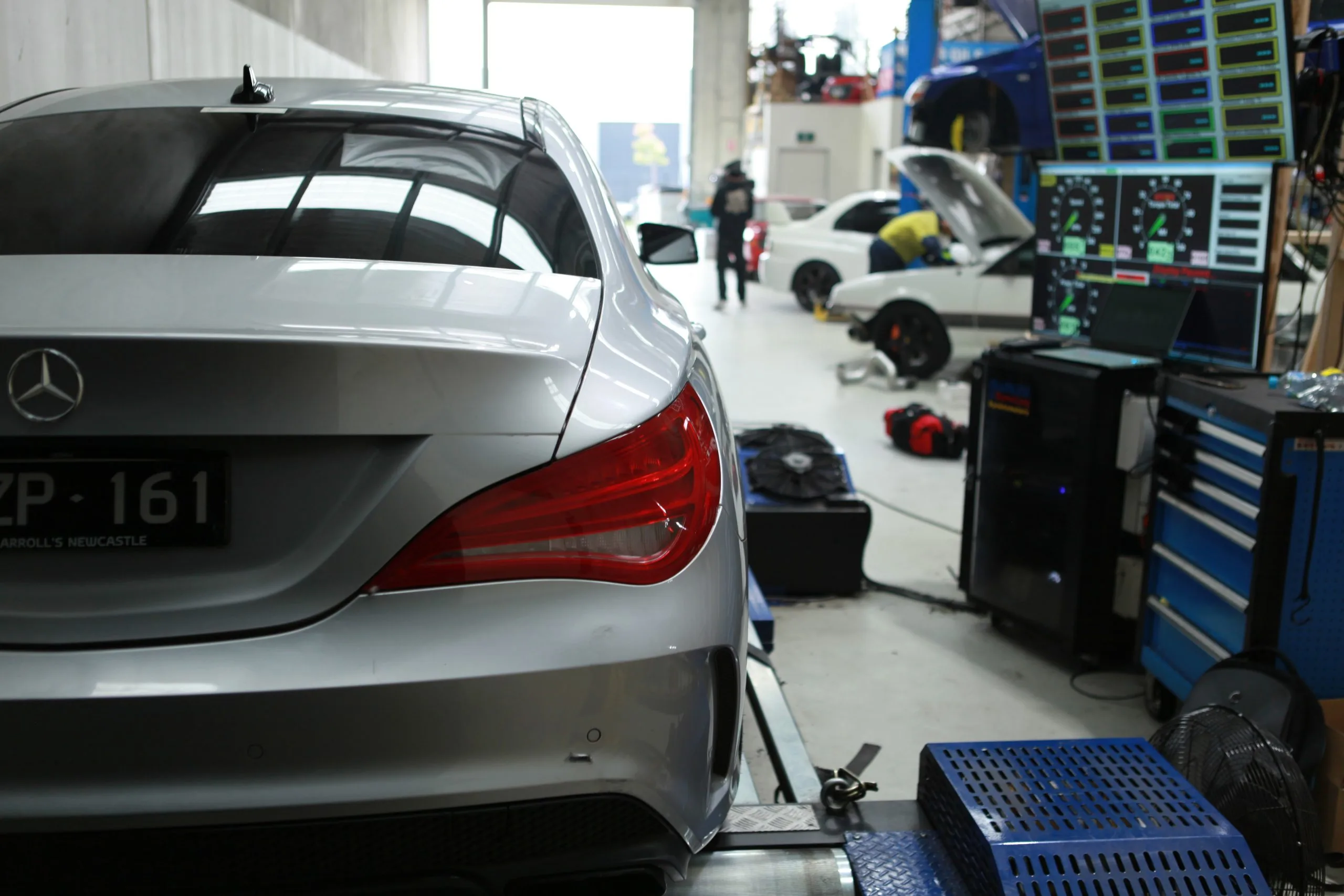 Mercedes CLA45 AMG — On the dyno