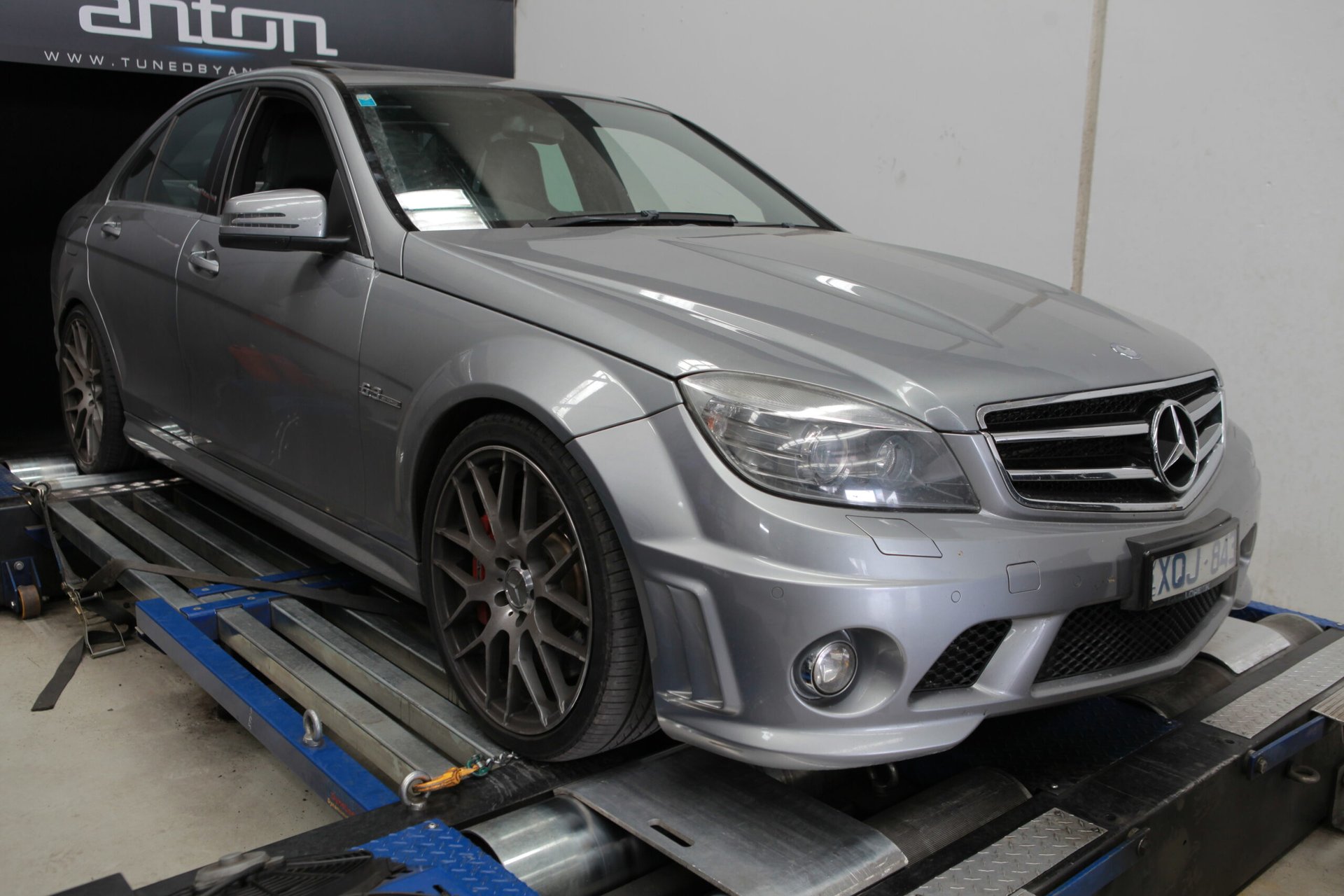 Mercedes C63 AMG — On the dyno