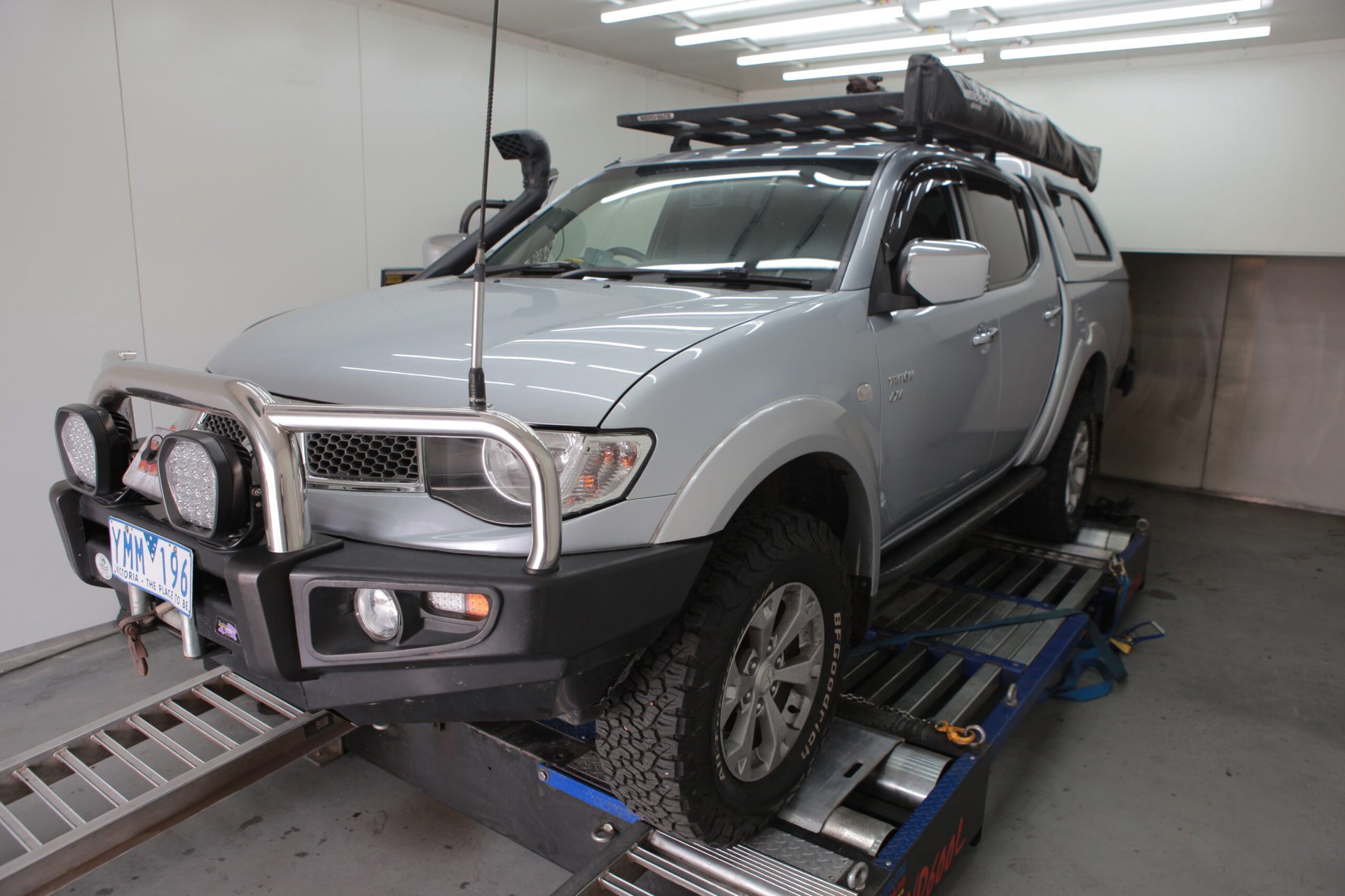 Mitsubishi Triton Stage 2 4D56 — On the dyno