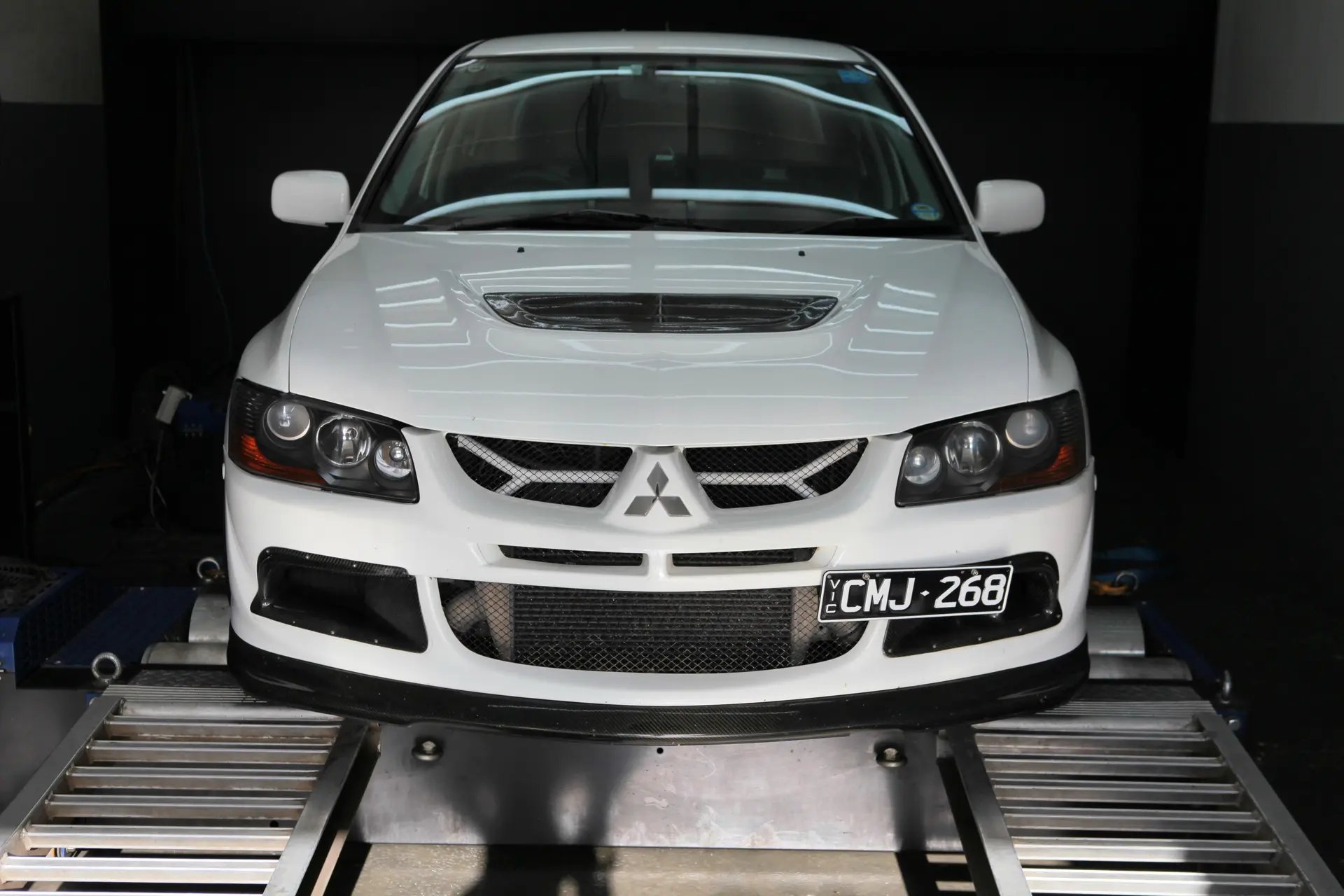 Mitsubishi Evo 7 with HKS 7460 & GSC S1 Cams — On the dyno