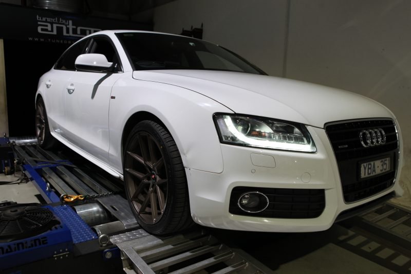 Audi A5 — On the dyno