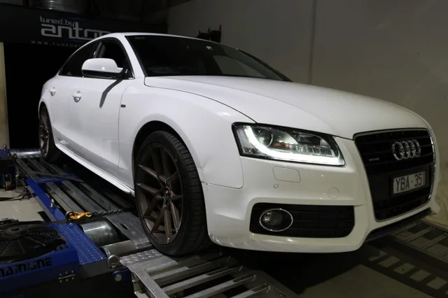 Audi A5 — On the dyno
