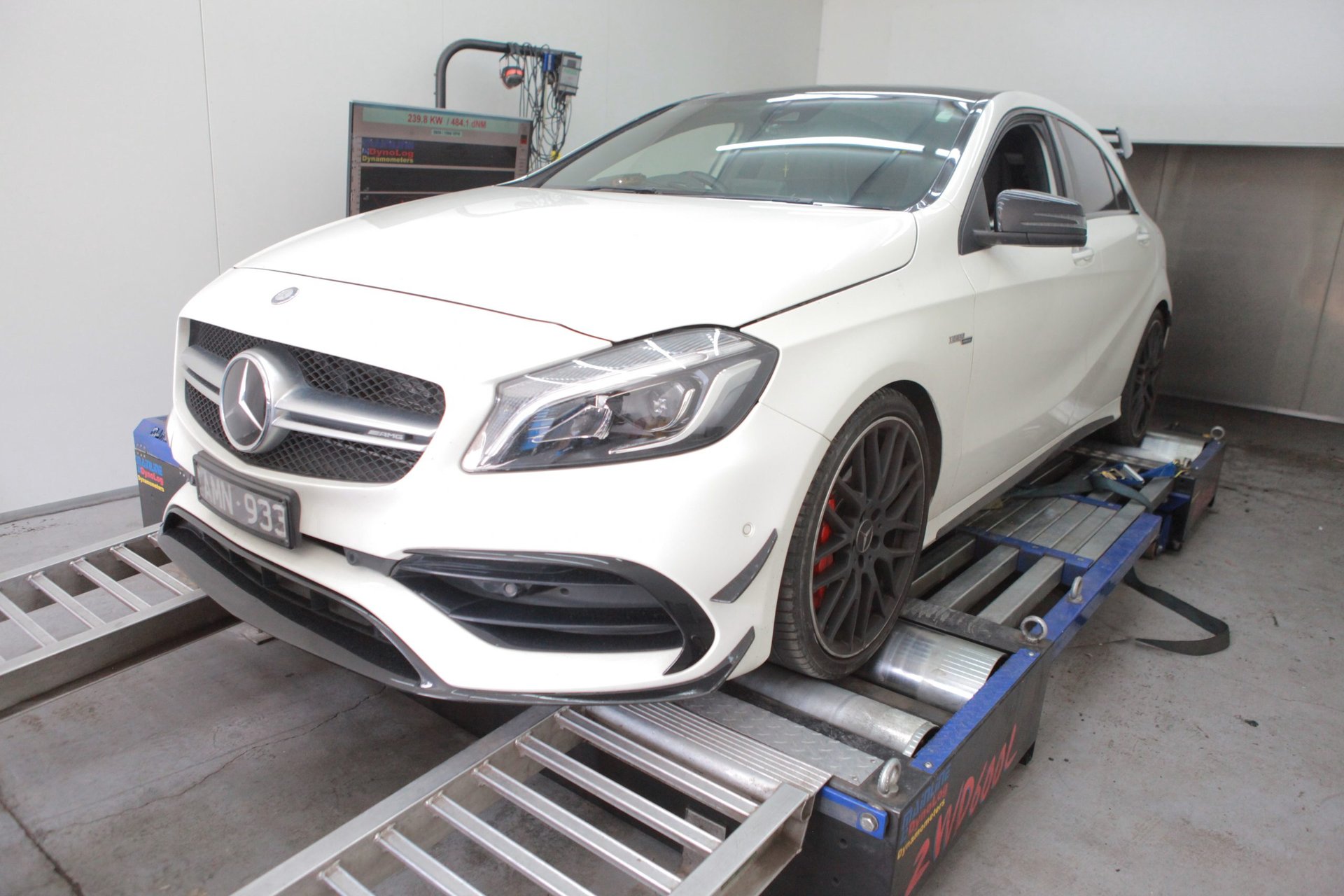 Mercedes A45 AMG Stage 2 — On the dyno