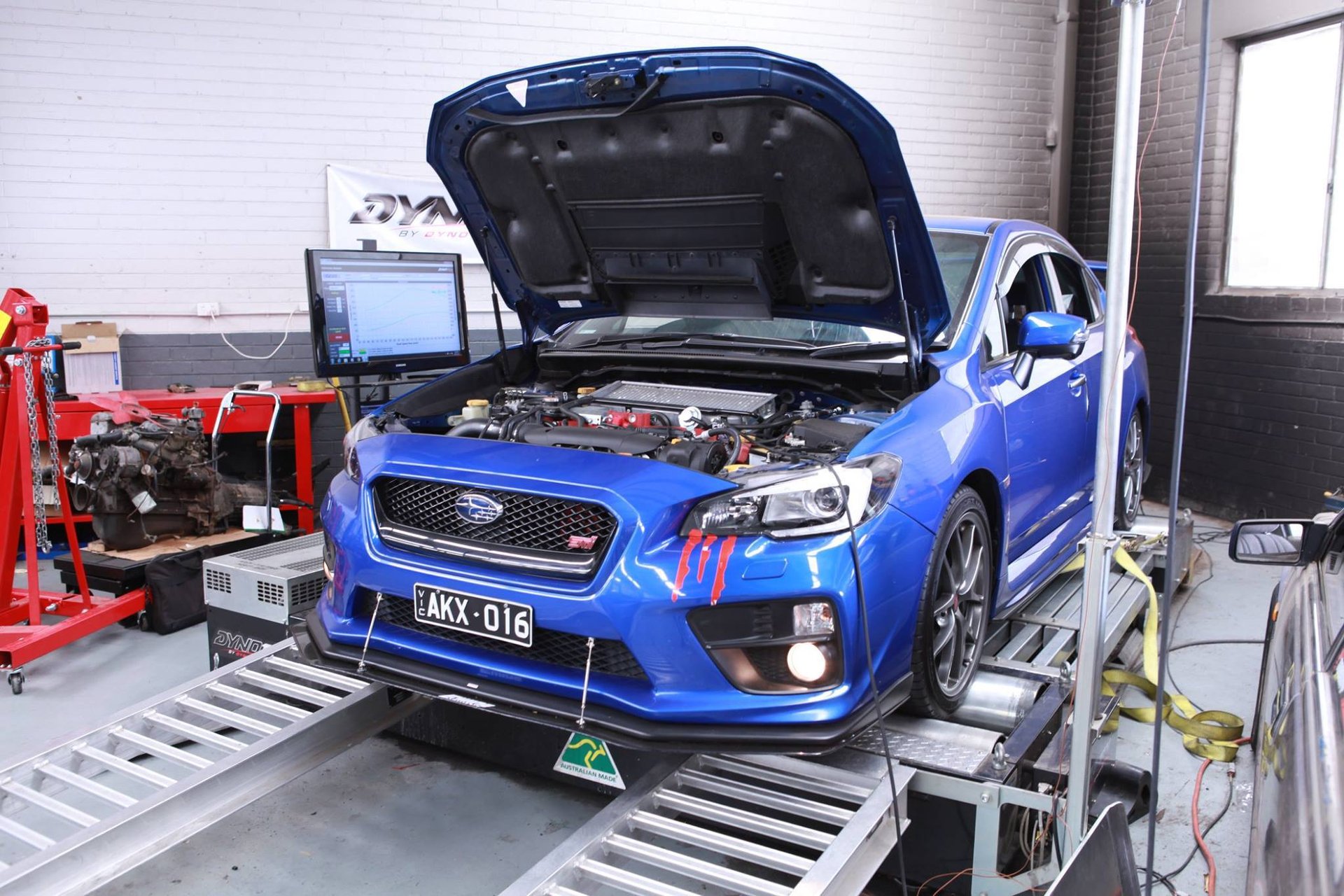 Subaru STI MY16 — On the dyno