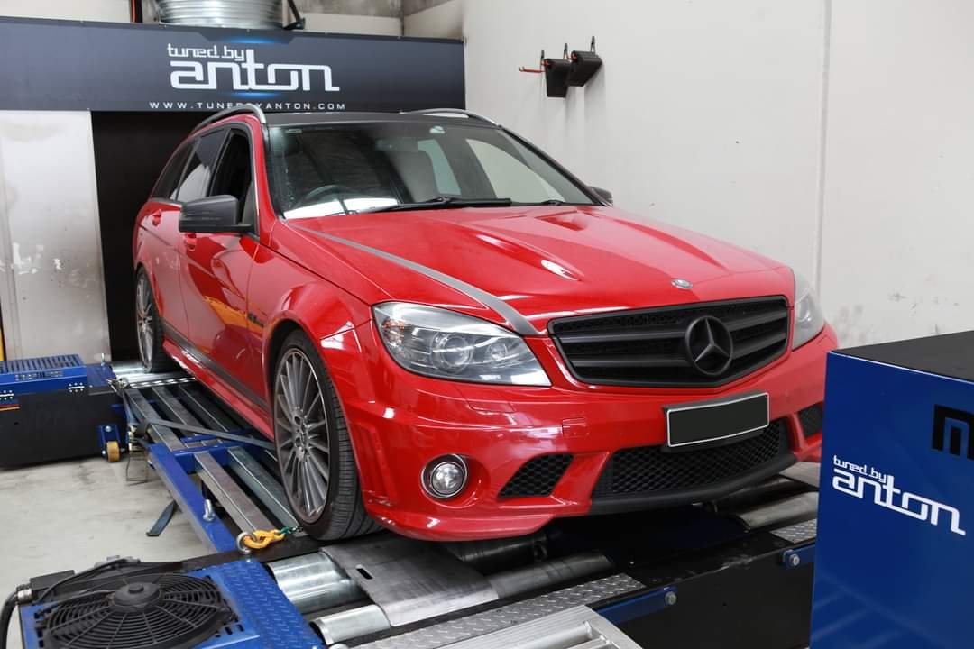 Mercedes C63 — On the dyno