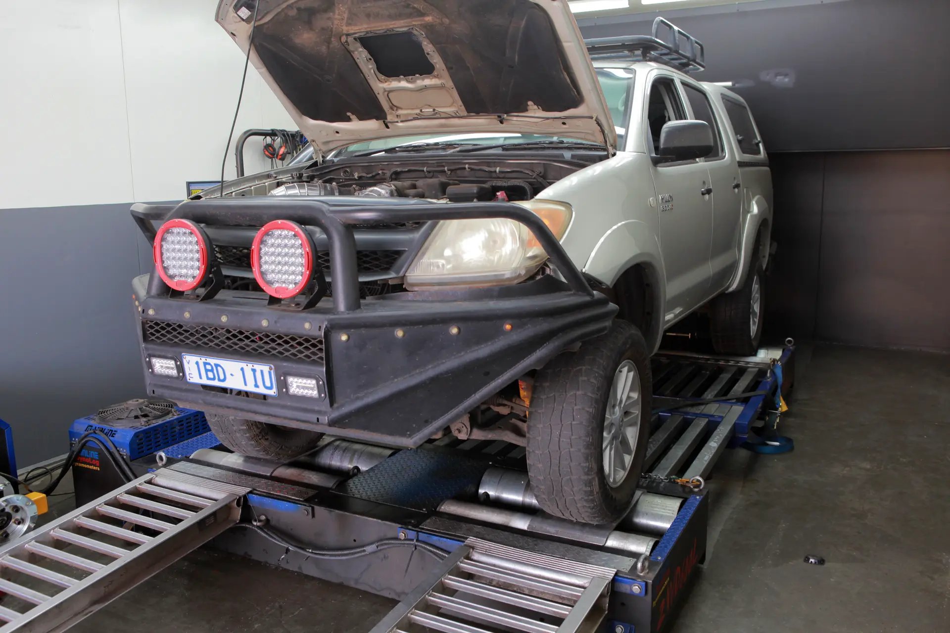 Toyota Hilux N70 LS L98 conversion — On the dyno