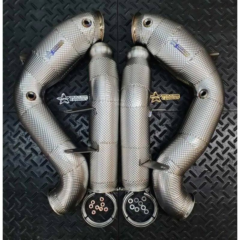 Redstar Catless Downpipes - Mercedes C63S W205