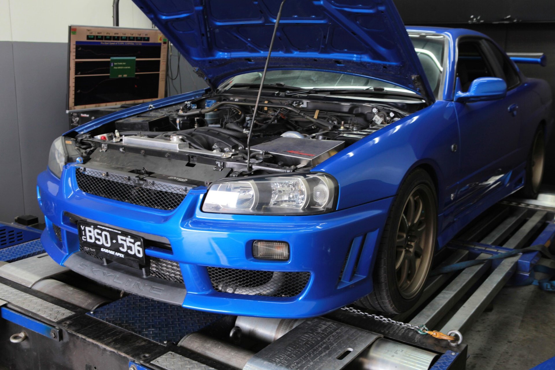 Nissan R34 Skyline GTT — On the dyno