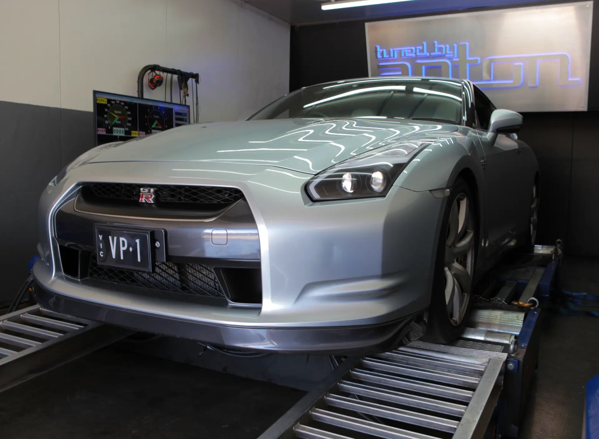 Nissan R35 GTR Stage 1 — On the dyno
