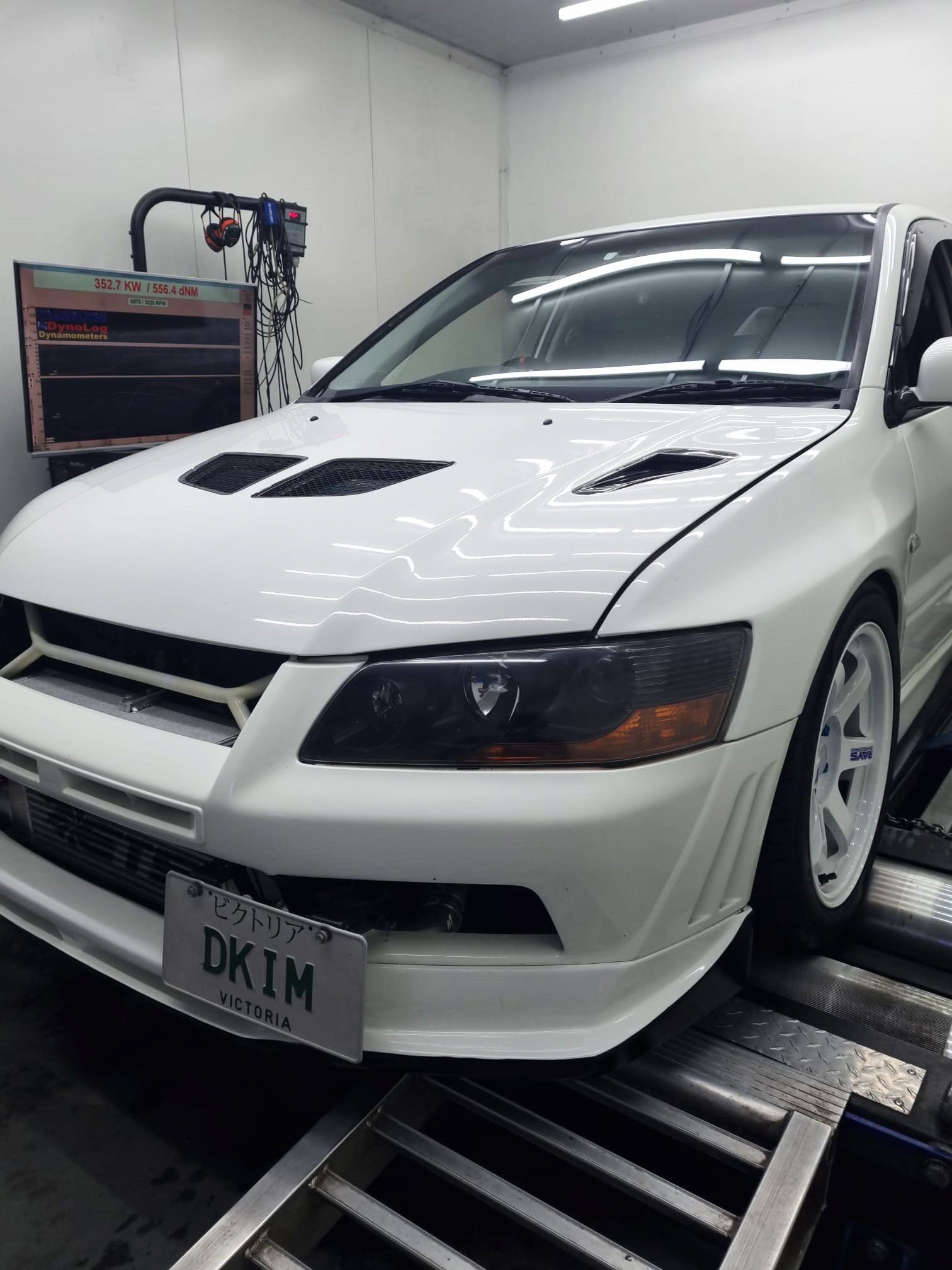 Mitsubishi Evo 7 Turbosmart 6466 — On the dyno