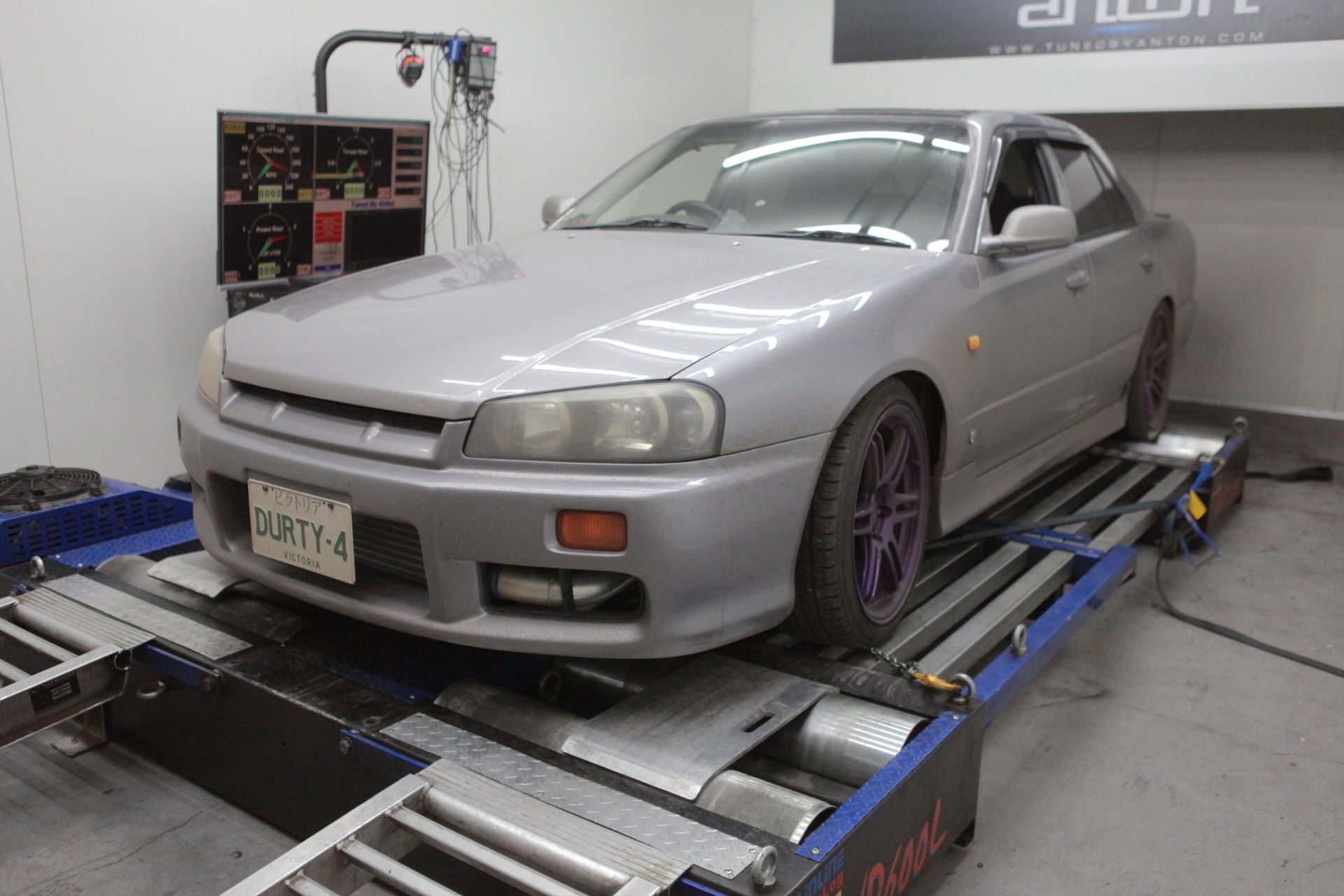 Nissan Skyline R34 GTST — On the dyno