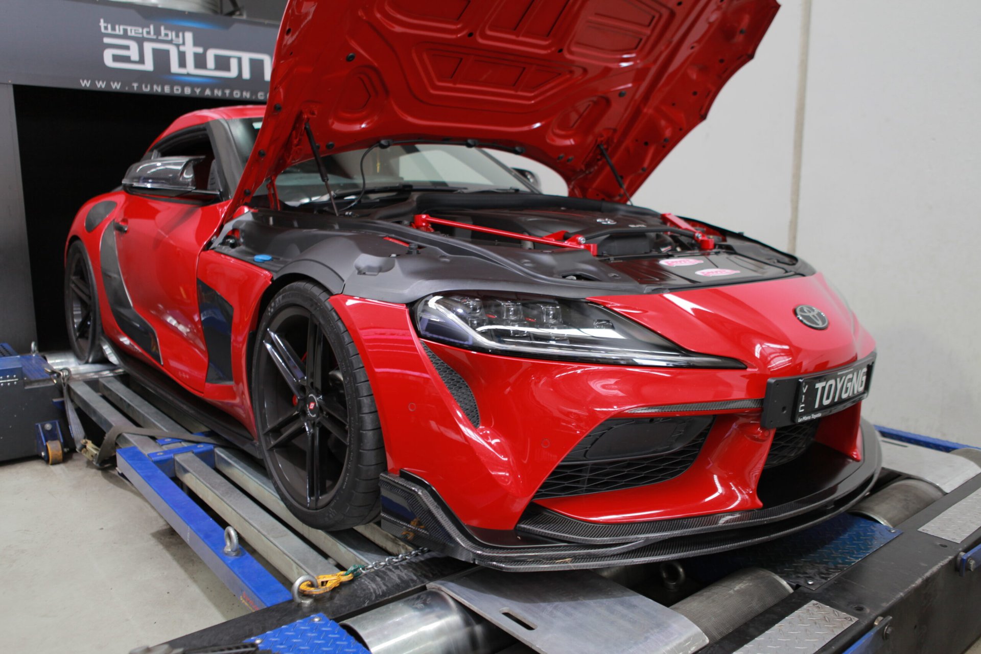 Toyota Supra GR Stage 3 — On the dyno