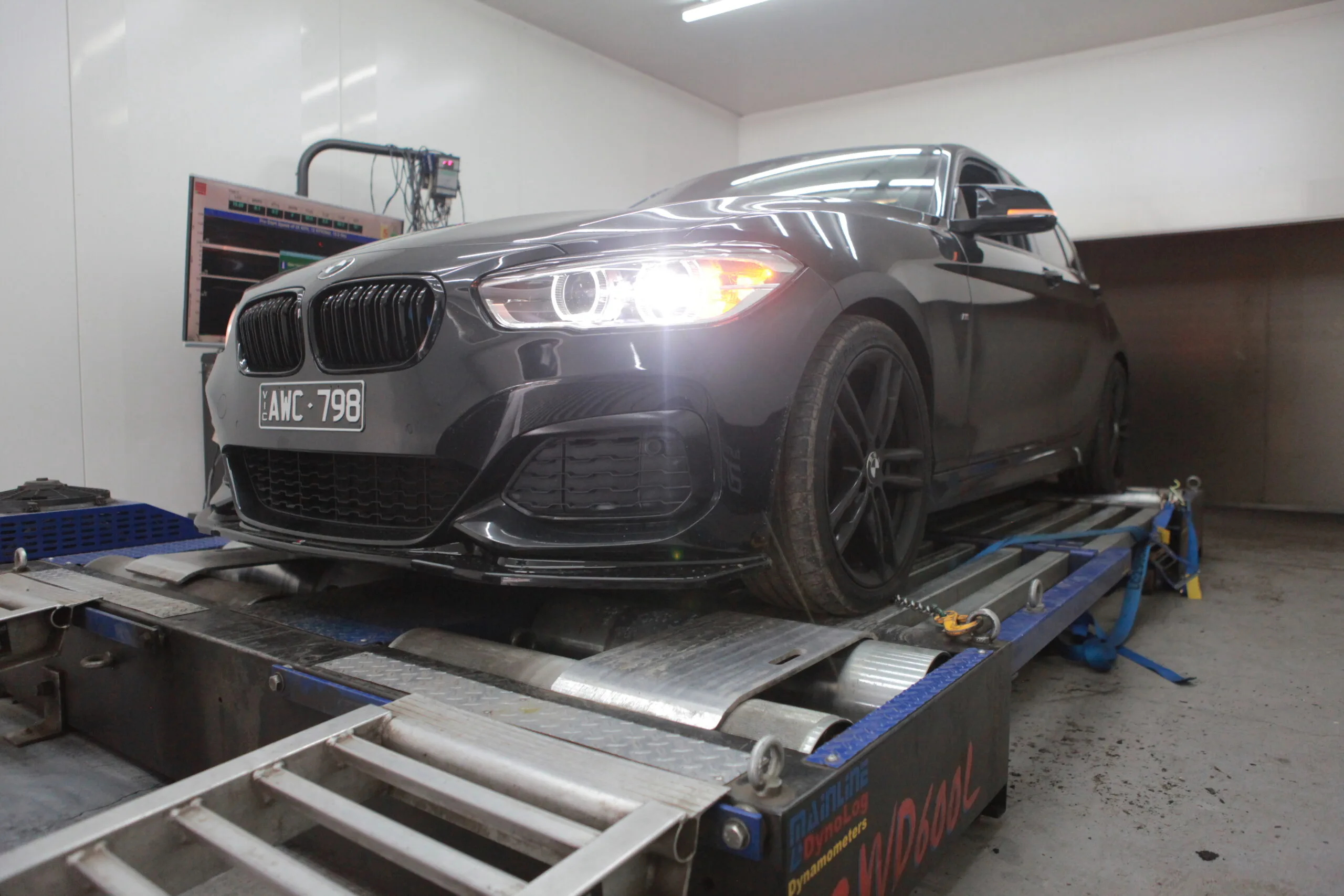 BMW 140i Stage 2 BM3 — On the dyno