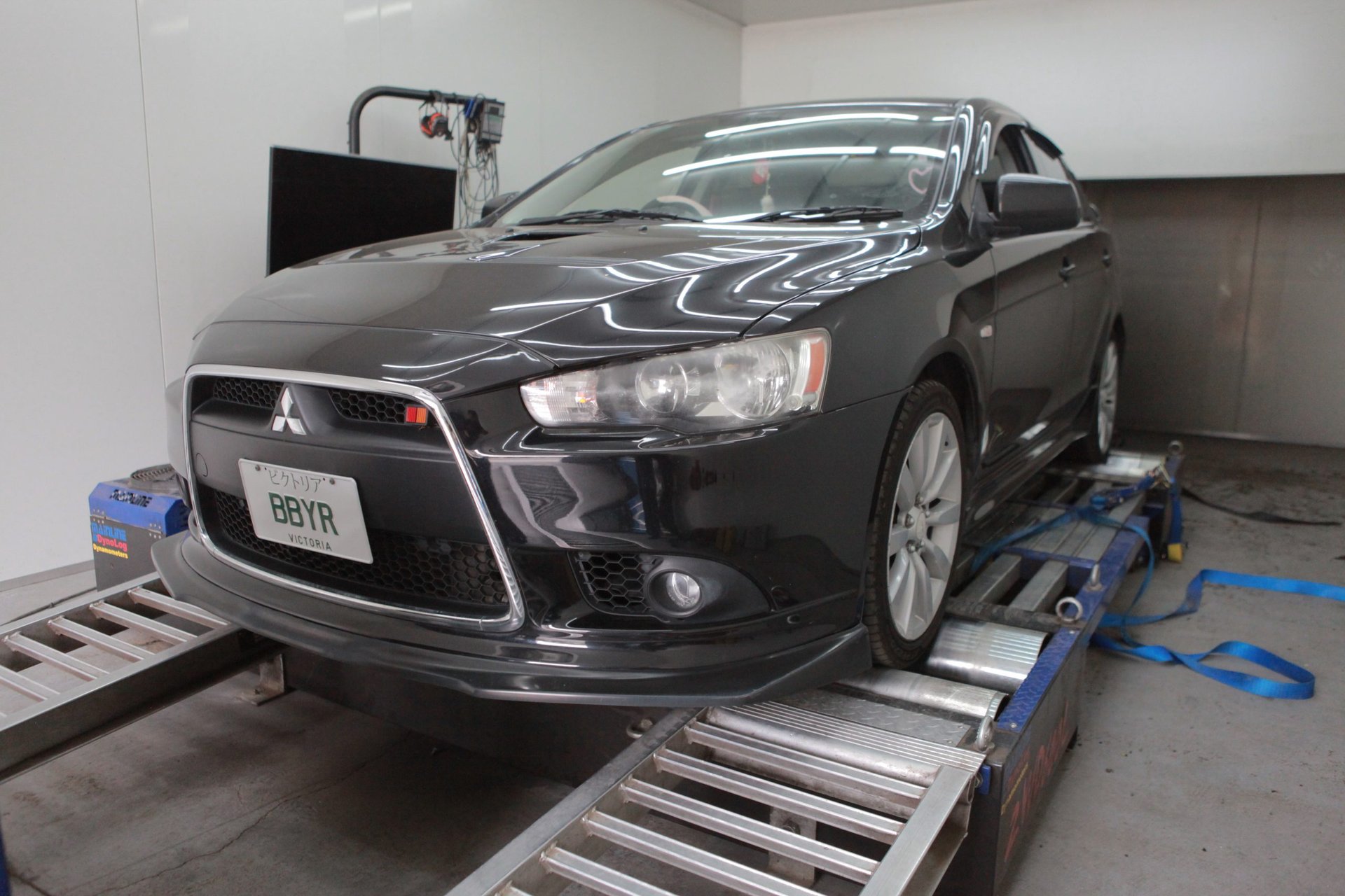 Mitsubishi Lancer Ralliart Stage 1 — On the dyno